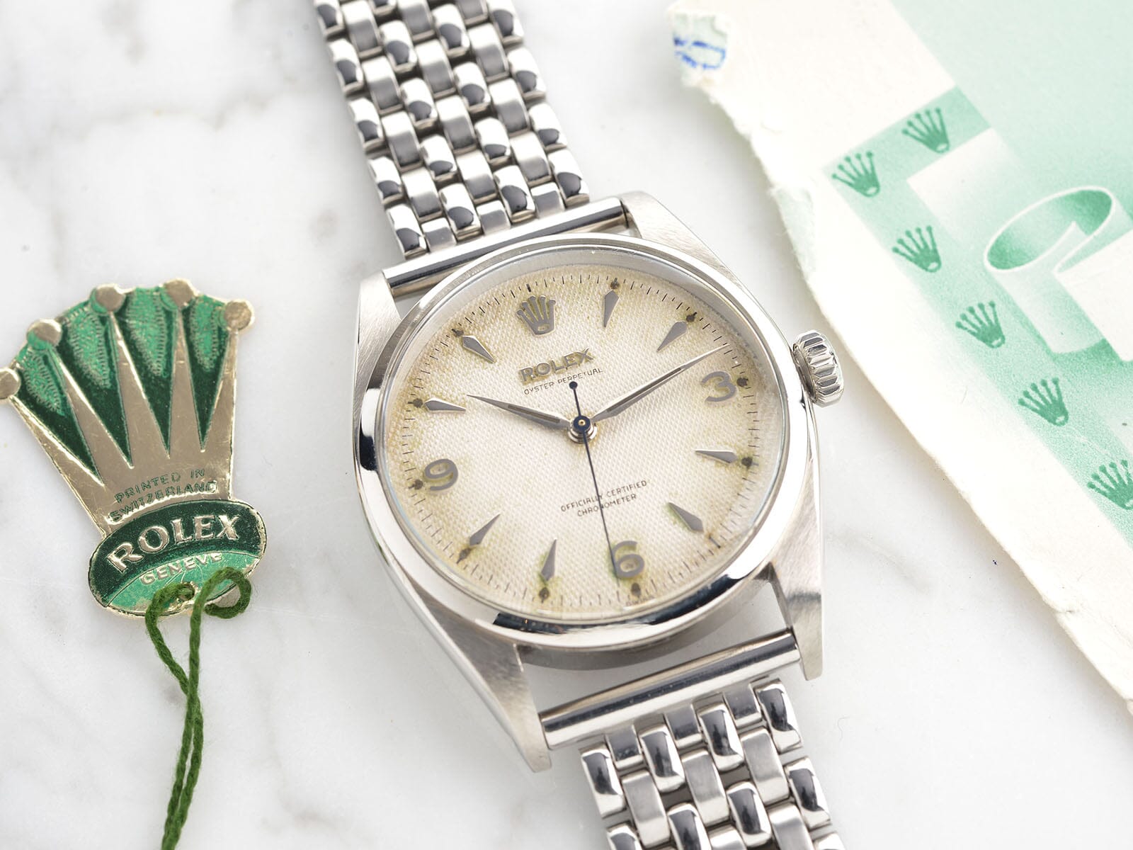 Rolex open best sale heart watch