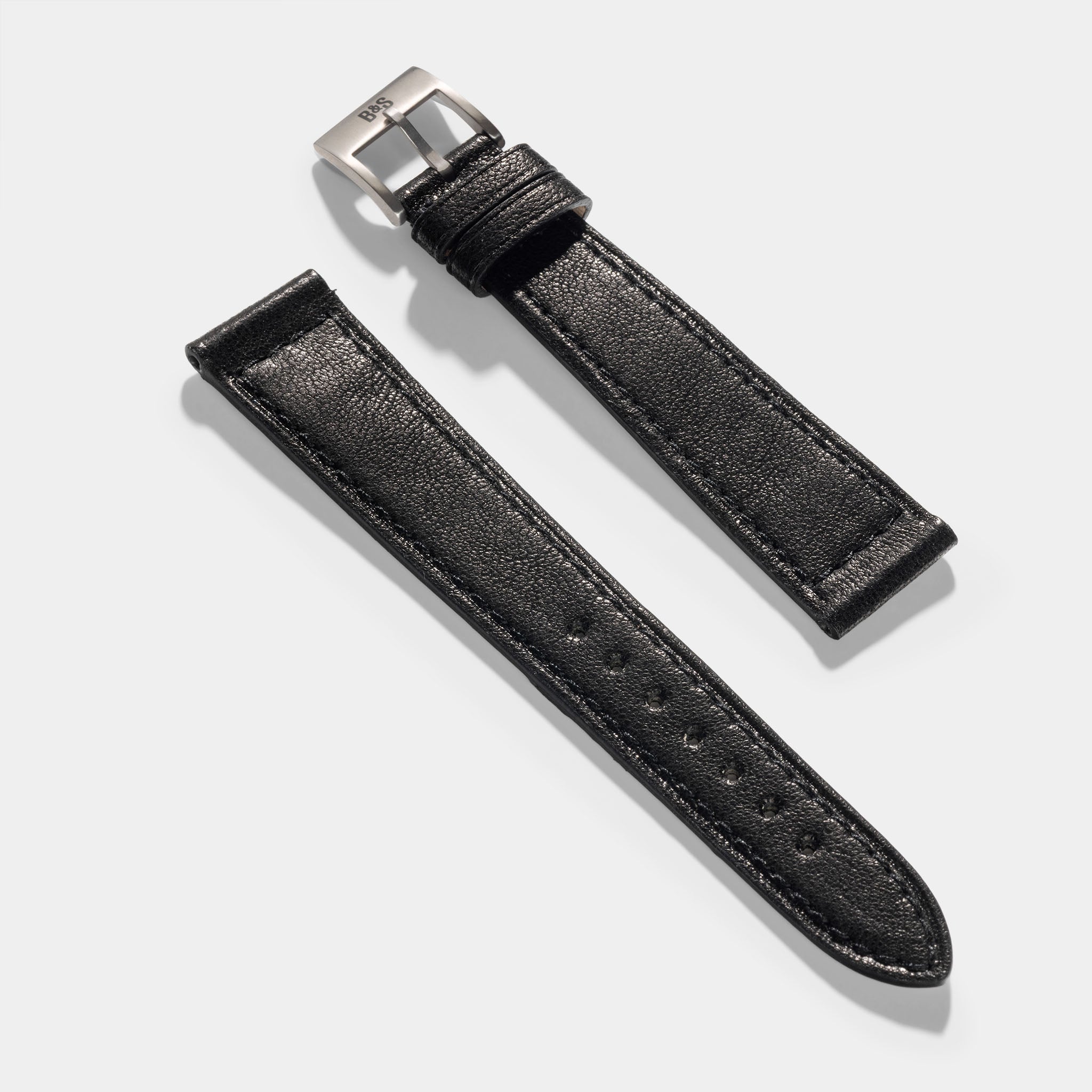 Strap for the Patek Philippe Calatrava - Black Boxed Calfskin