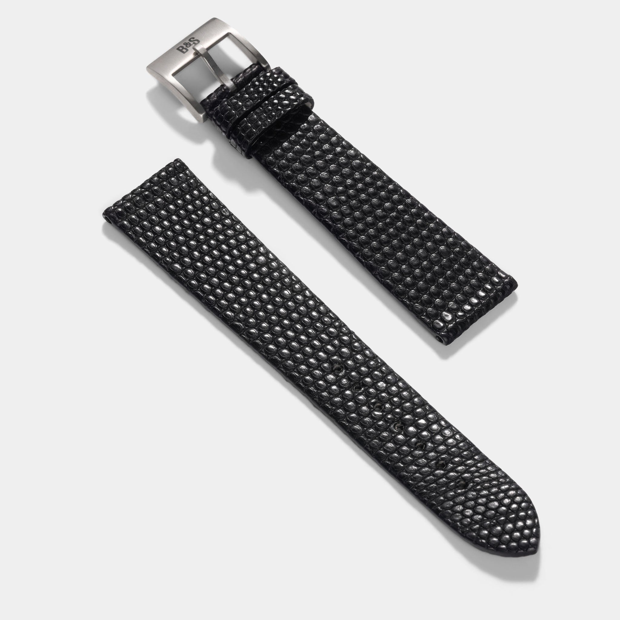 The Double Sided Black Lizard Strap - Jubilee Edition by Bulang & Sons