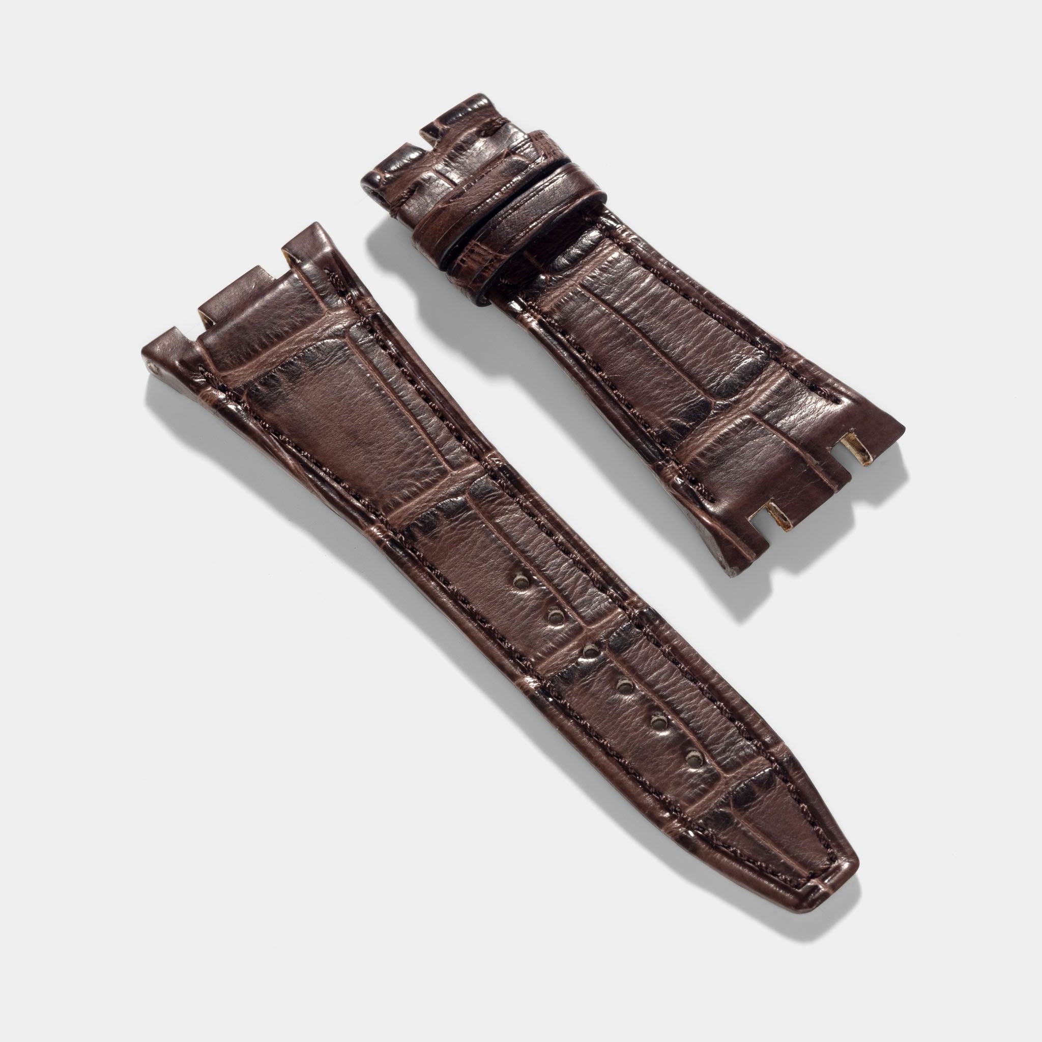 Premium Brown Alligator Leather Watch Strap for Audemars Piguet Royal