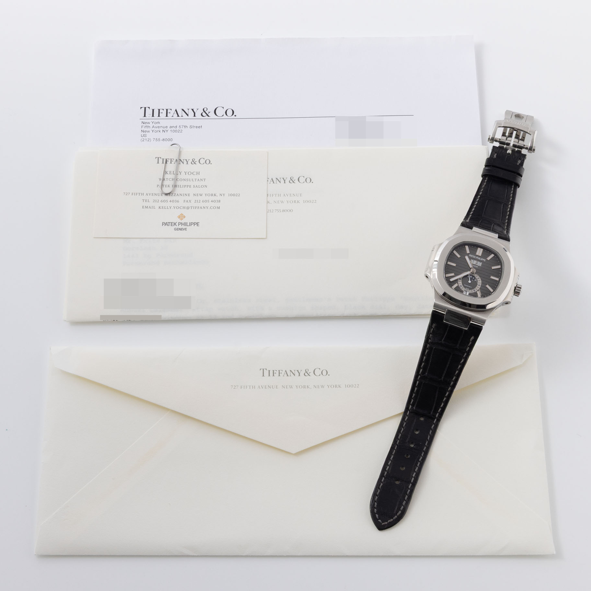 Patek Philippe Nautilus 5726A Annual Calendar retailed by "Tiffany & Co" New York Full Collectors Set