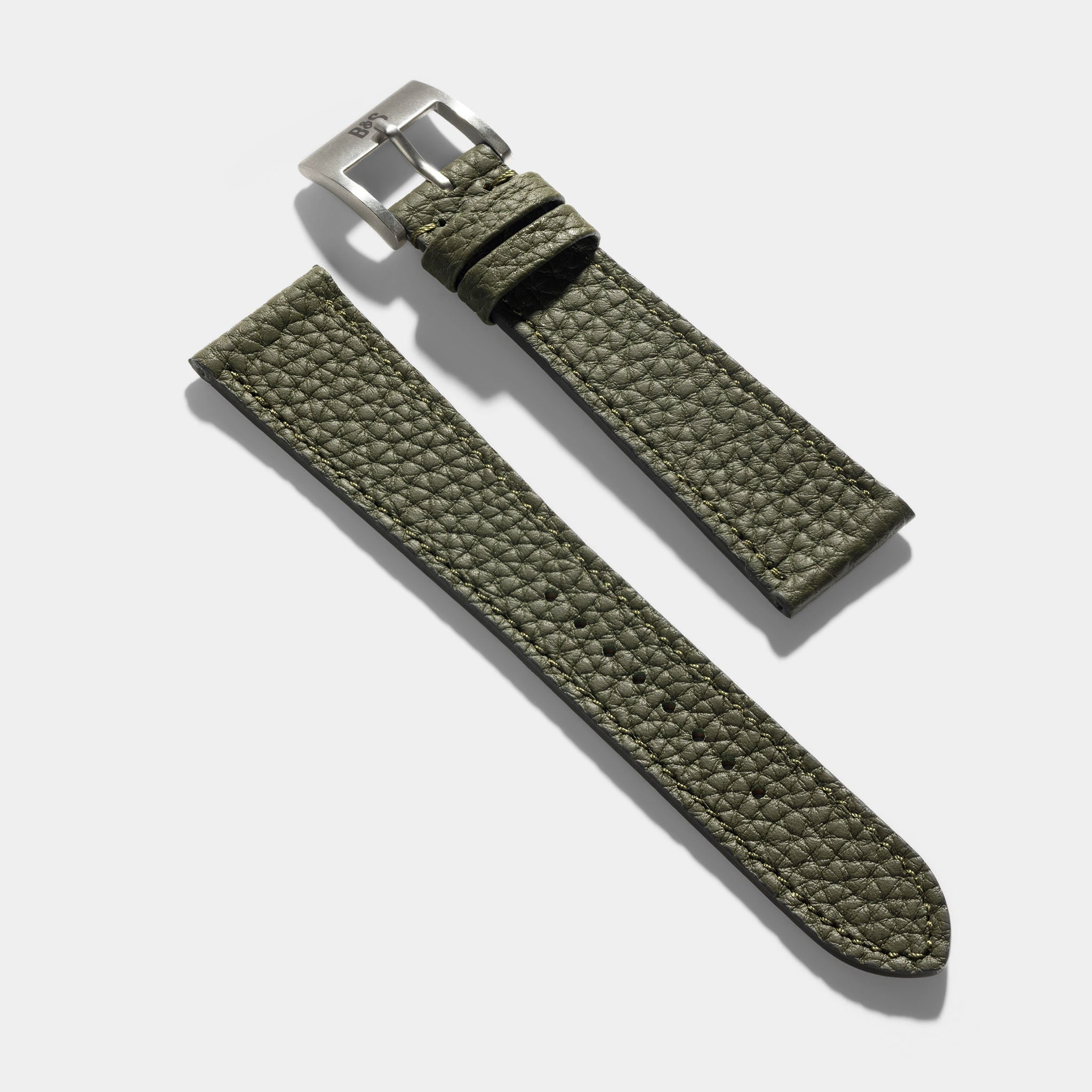 Strap for Patek Philippe 3940 Perpetual - Olive Grana Leather Strap