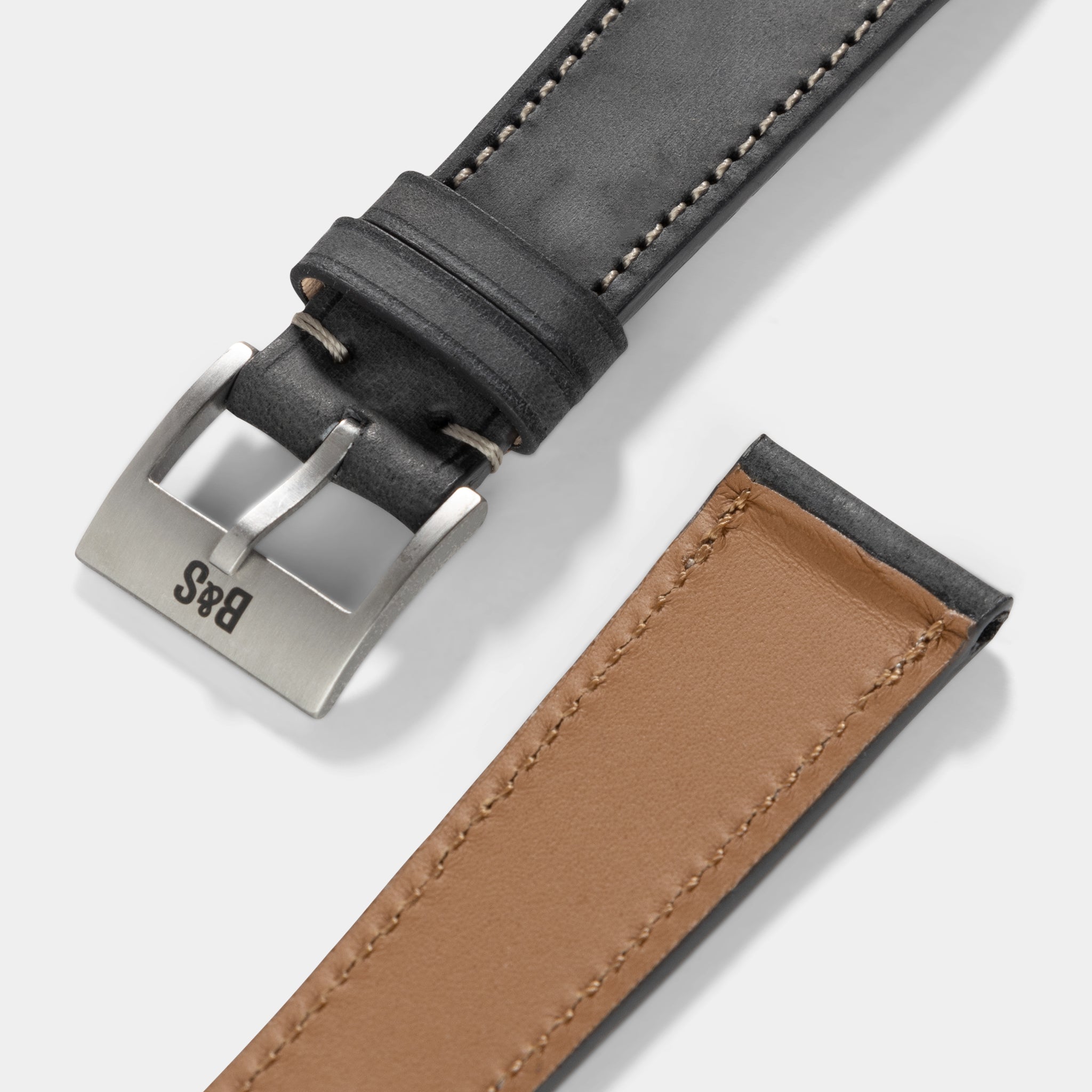 Ash_Grey_Leather_Watch_Strap_Details_For_Vintage_Wristwatches