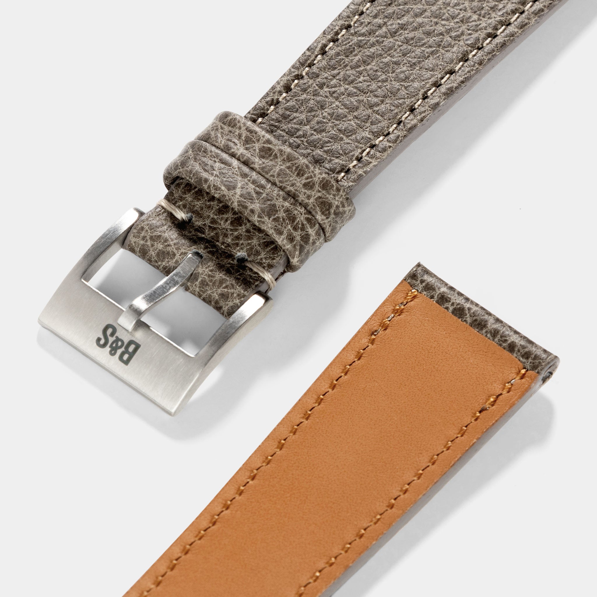 Luxury_Grey_Leather_Watch_Strap_For_Wrist_Watches
