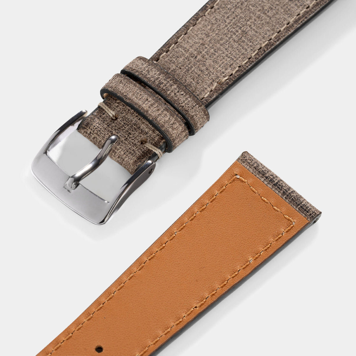 Strap for Rolex Seadweller - Grey Linen Leather