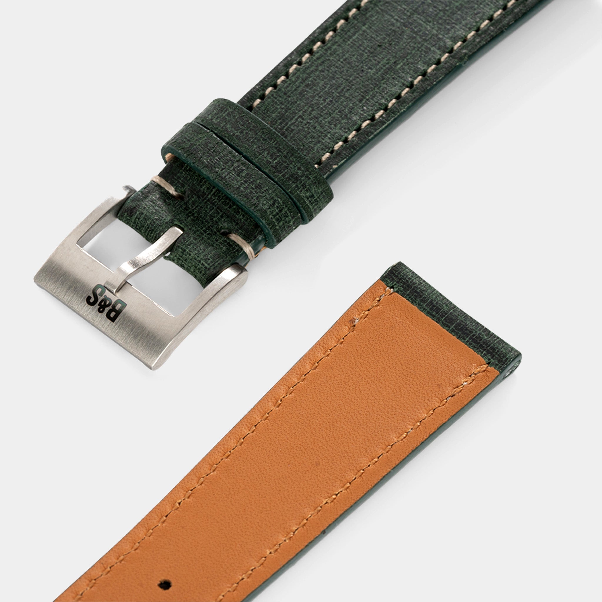 Strap for Rolex Seadweller - Green Linen Leather