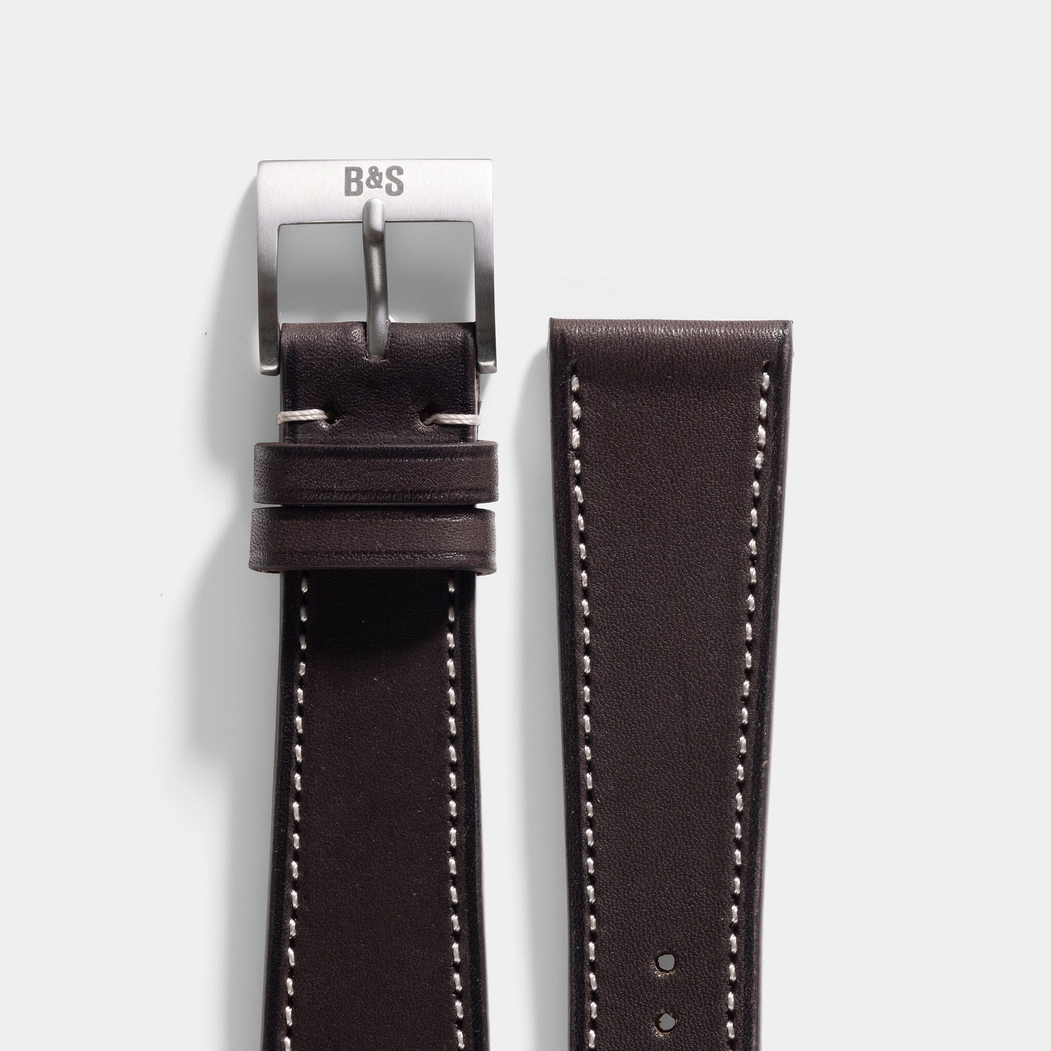 Barenia Dark Brown Leather Watch Strap