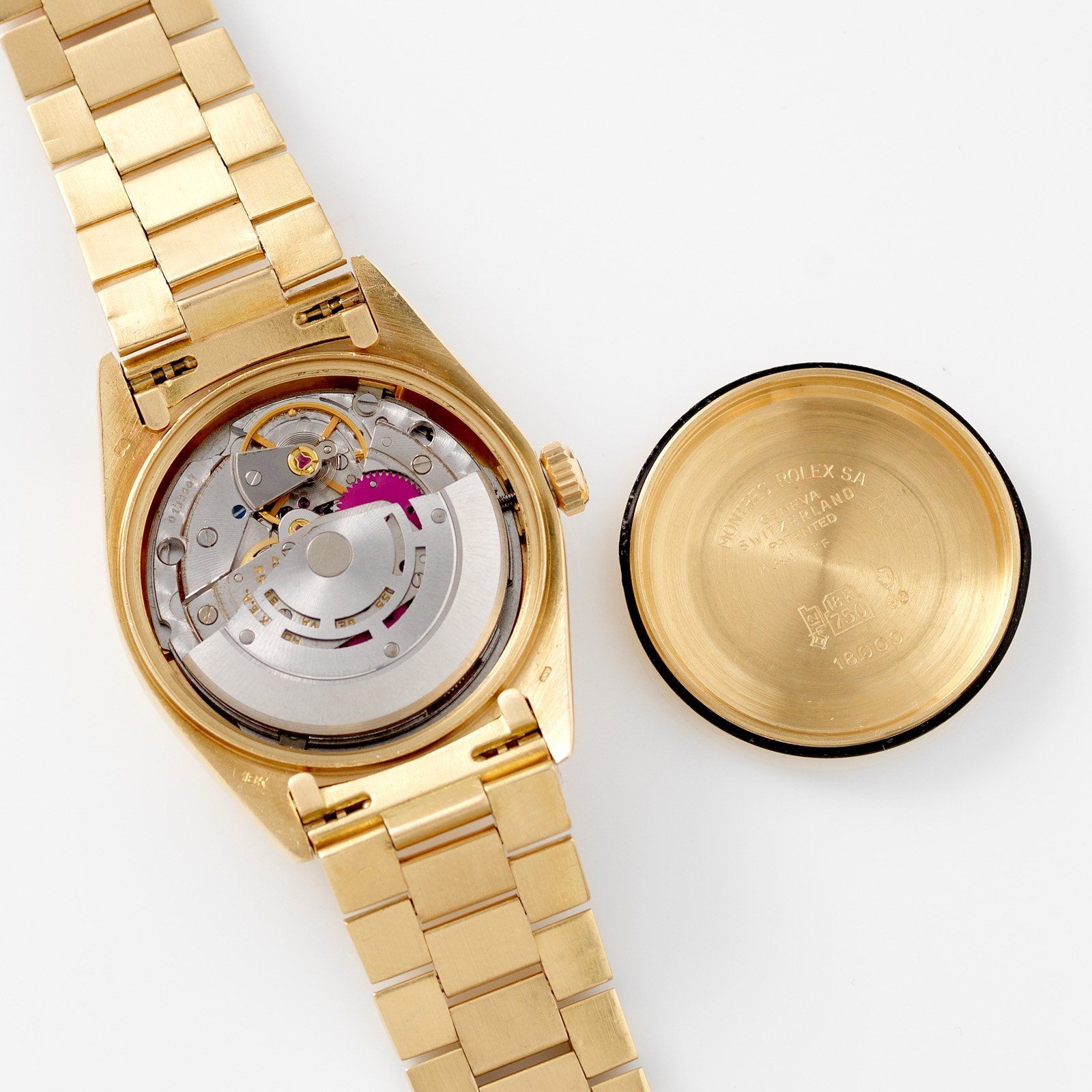 Rolex Day-Date Wood Dial Single Quickset 18038