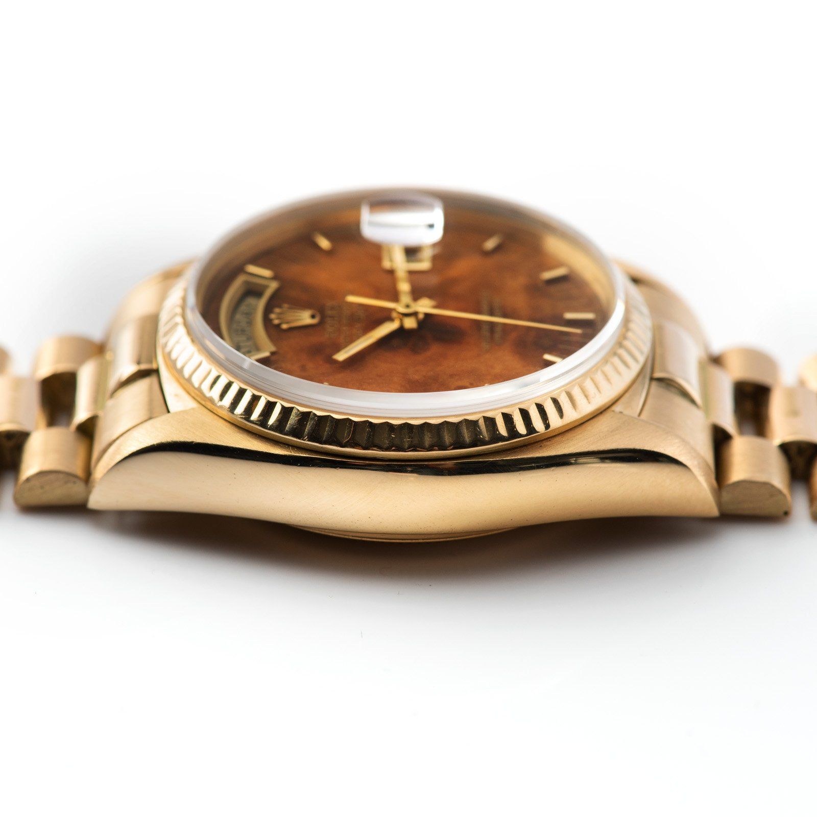 Rolex Day-Date Wood Dial Single Quickset 18038