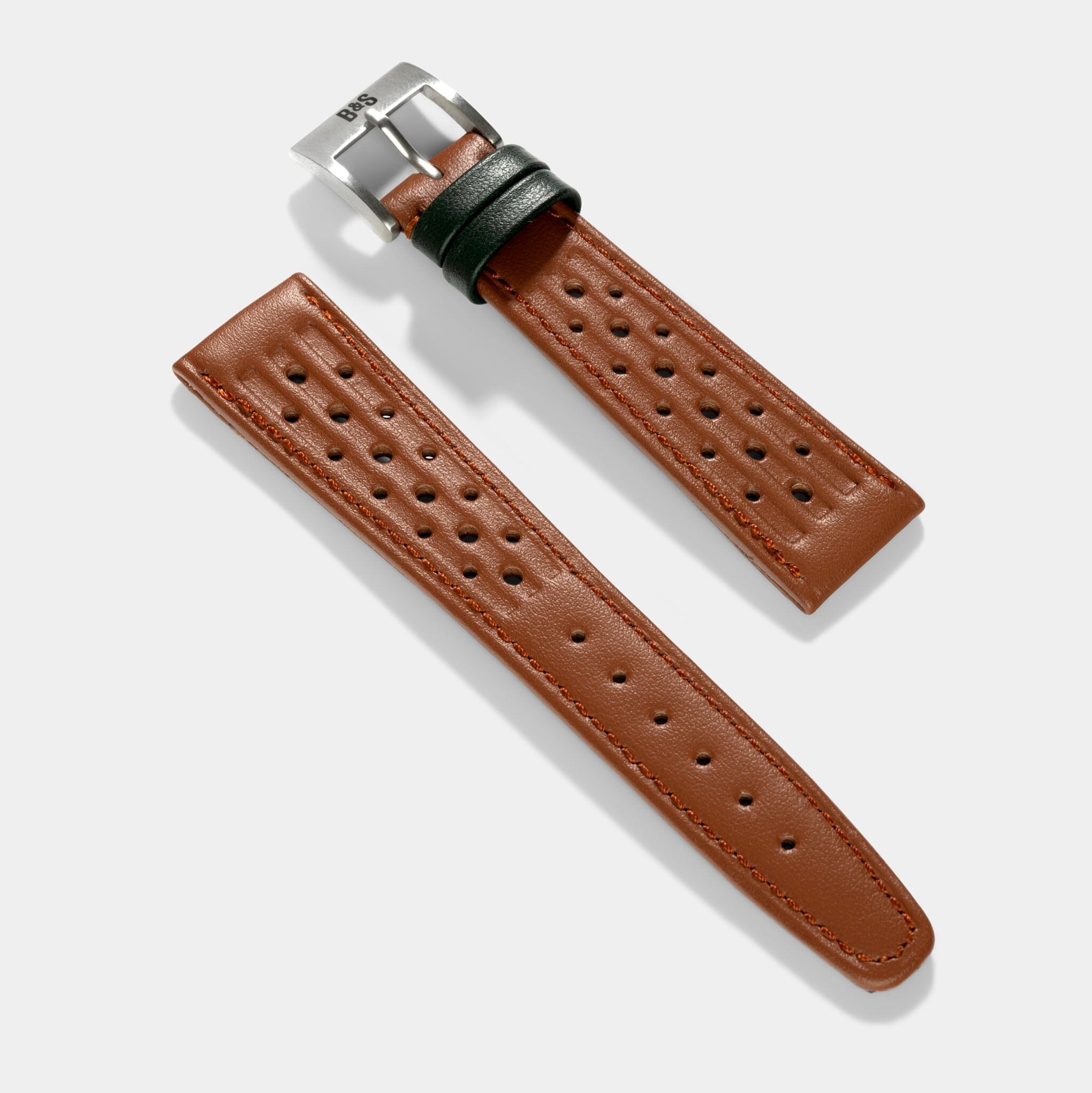 British Racing Cognac Leather Watch Strap Jubilee Edition