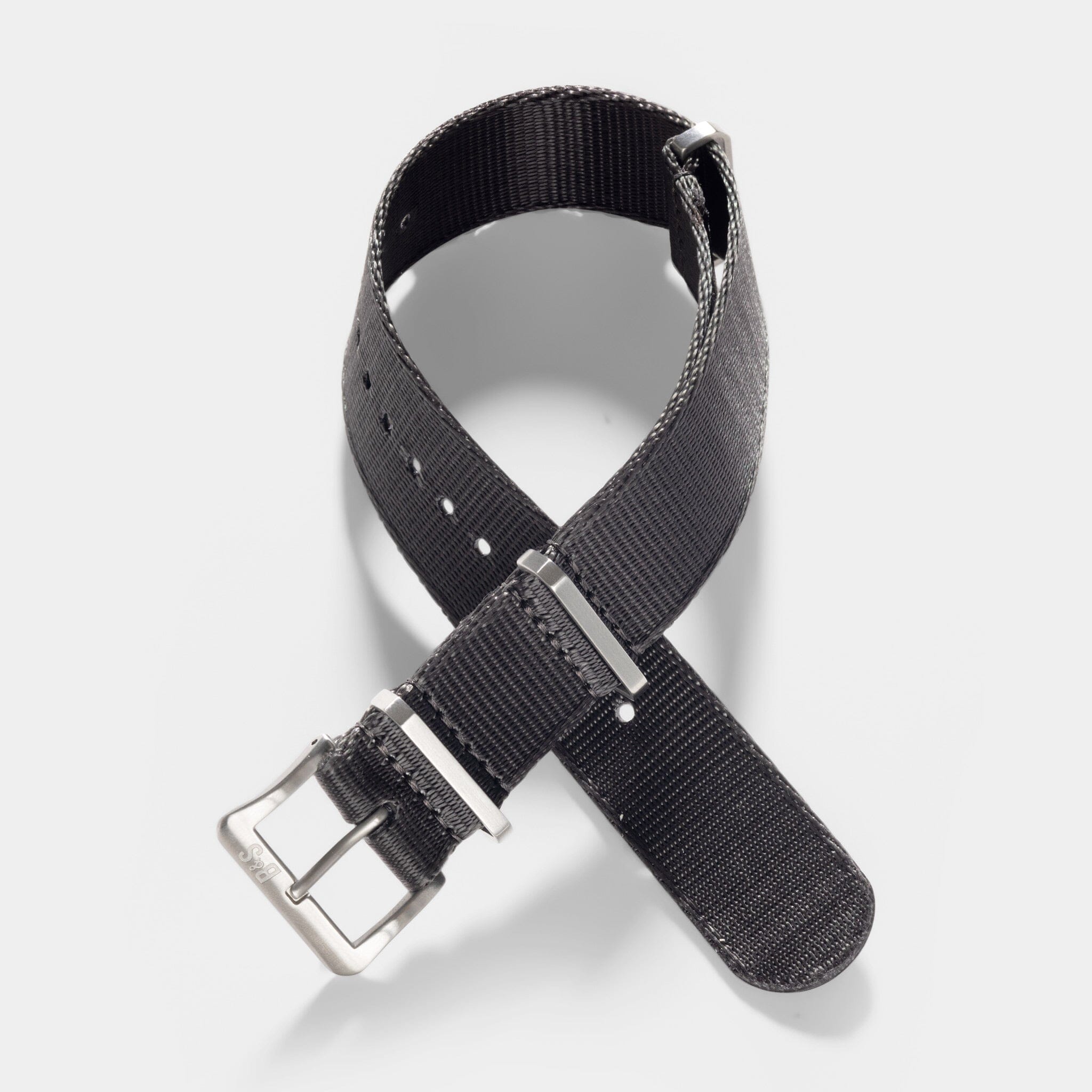 Deluxe Nylon Nato Watch Strap Graphite Grey