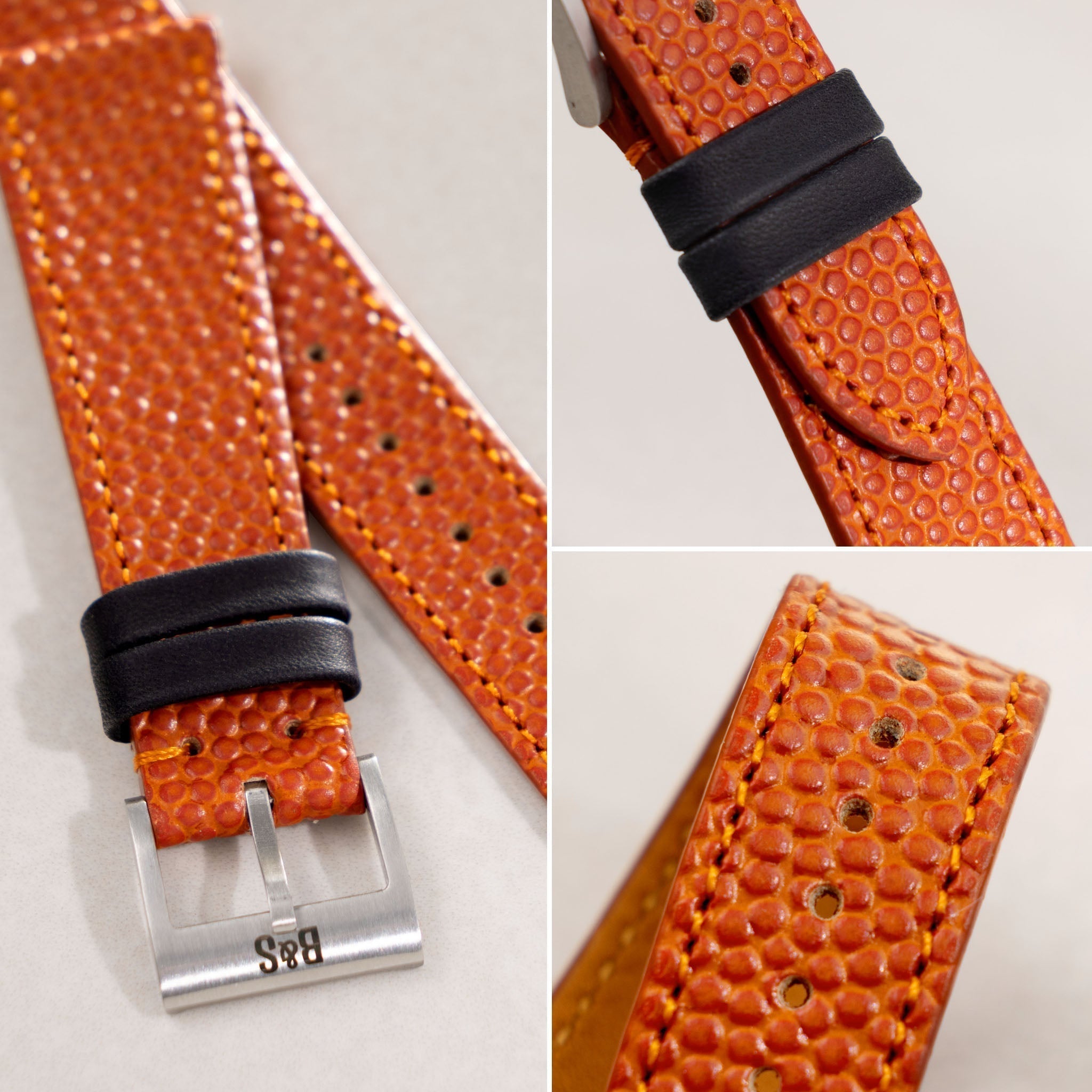 Strap for Rolex Submariner 5513 & 1680 - The Basketball Horween Leather