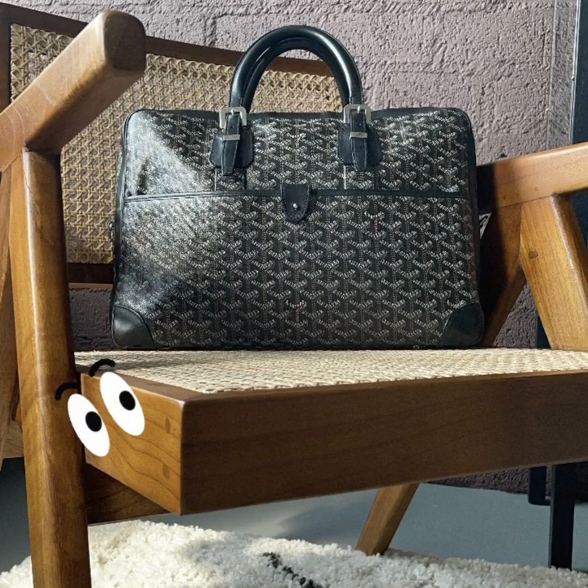 Goyard Ambassador PM Briefcase Black