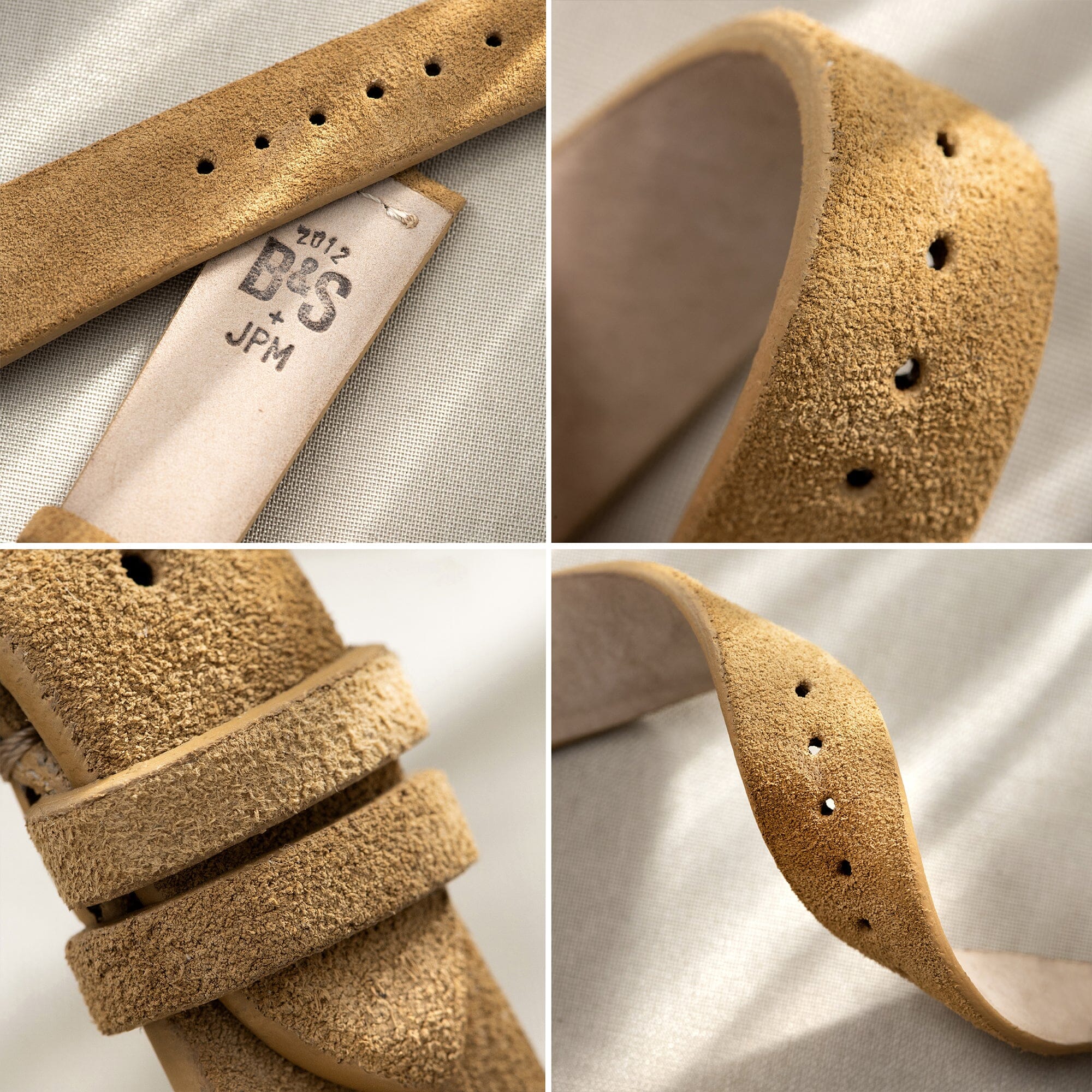 Camel Brown Silky Suede Watch Strap