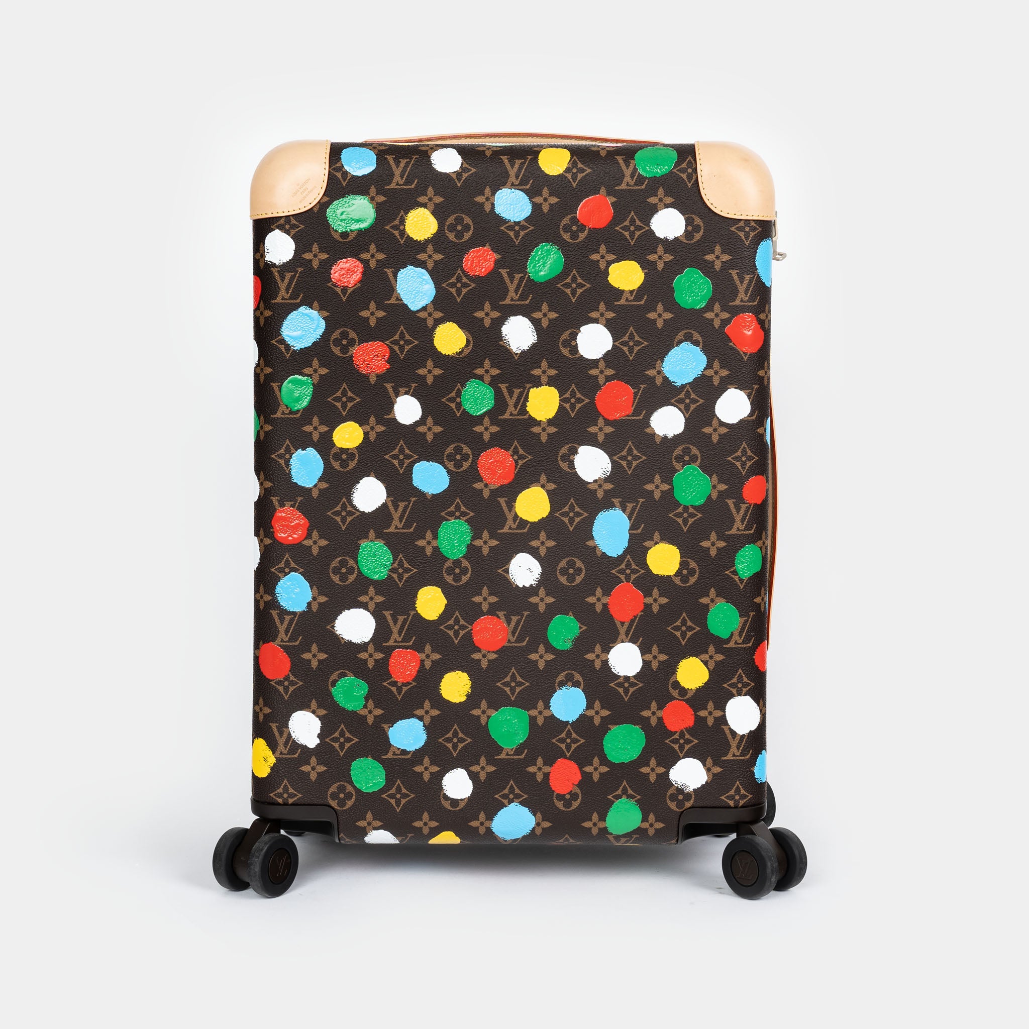 Louis Vuitton Yayoi Kusama Painted Dots Horizon Suitcase (55cm) Dark brown