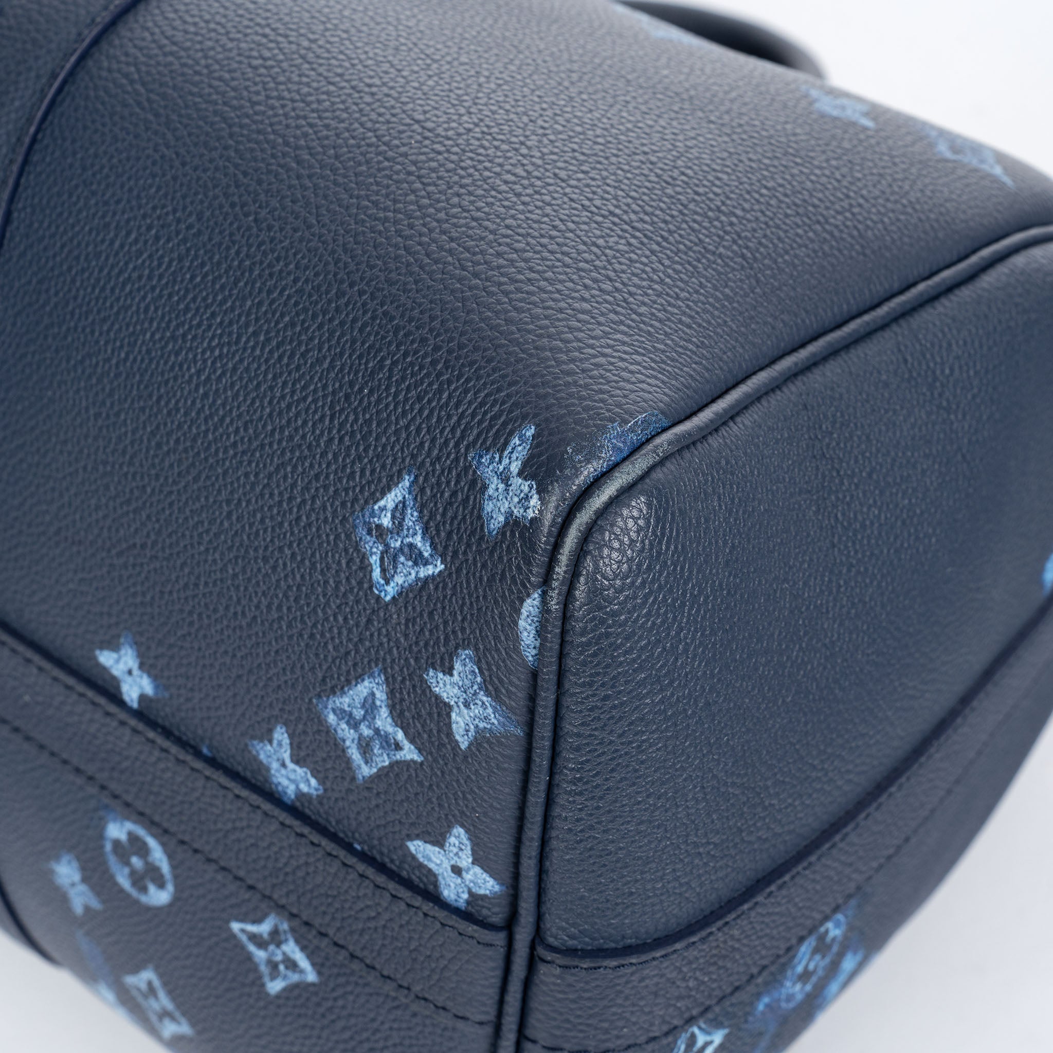 Louis Vuitton Keepall Bandouliere 40 Watercolor Ink Blue Weekend Travel Bag