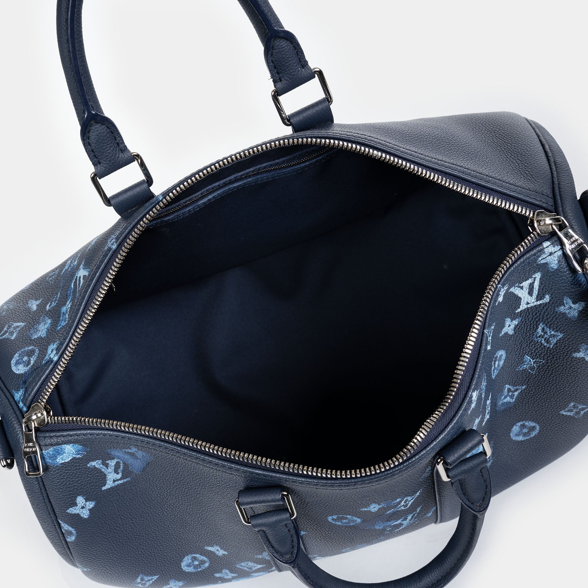 Louis Vuitton Keepall Bandouliere 40 Watercolor Ink Blue Weekend Travel Bag