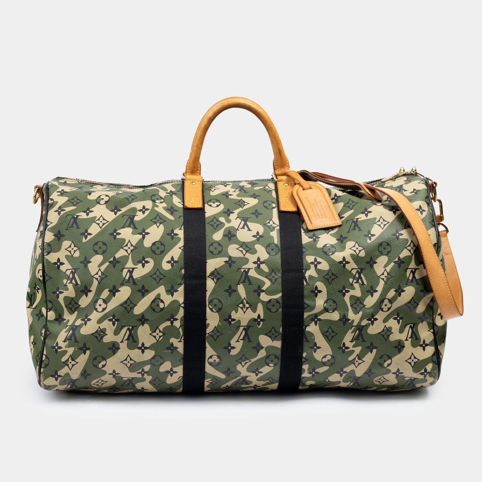 Louis Vuitton x Takashi Murakami Monogramouflage Keepall 55 bag