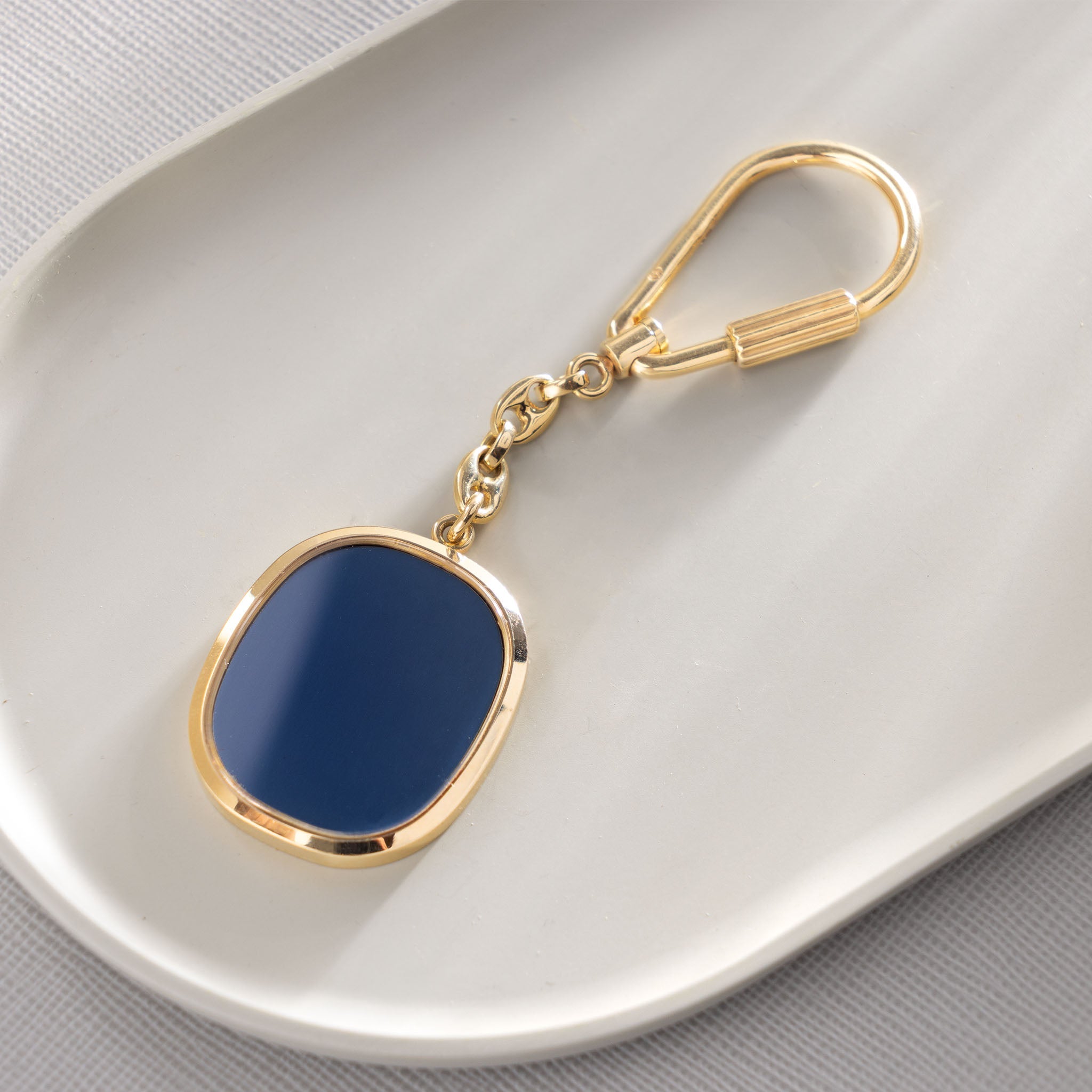 Patek Philippe 18k yellow gold Golden Ellipse Key chain ref 9602J