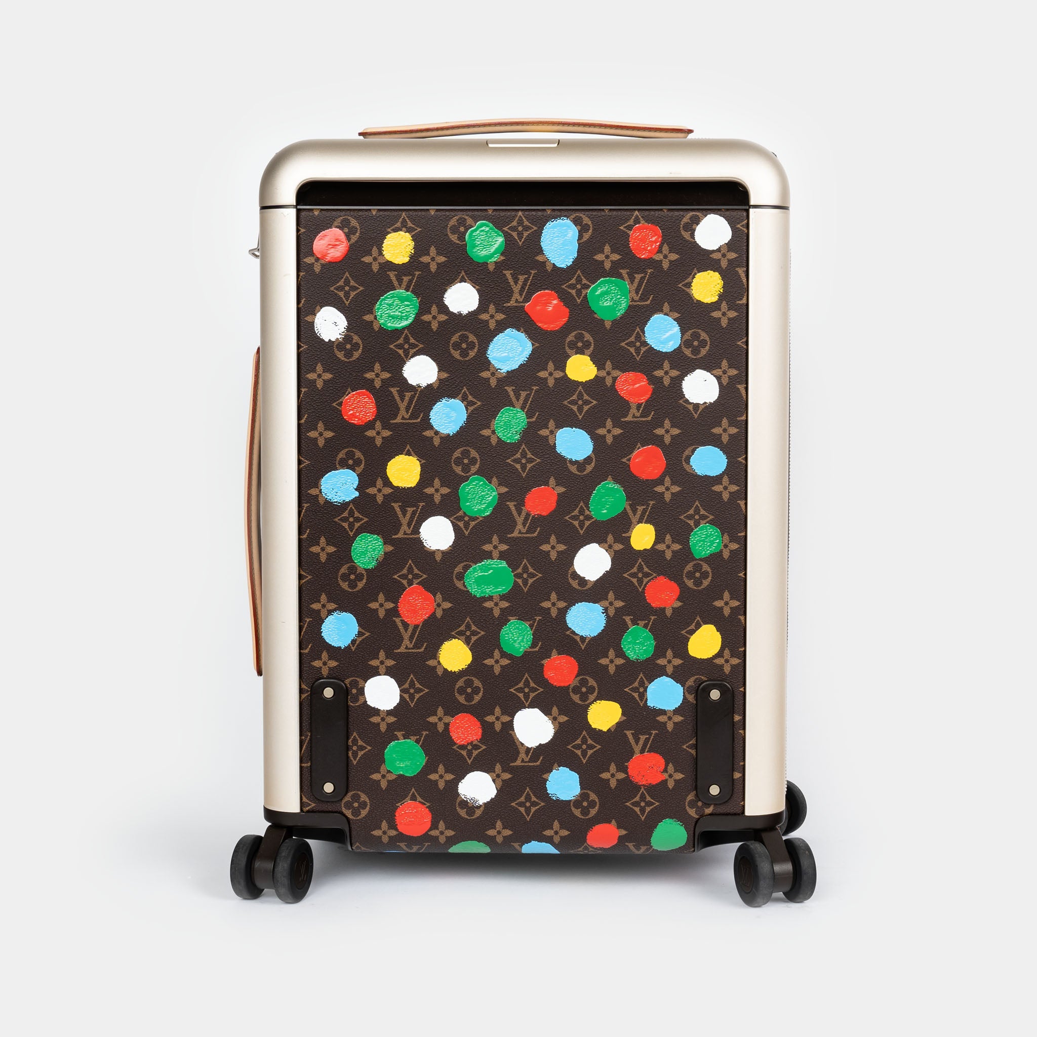 Louis Vuitton Yayoi Kusama Painted Dots Horizon Suitcase (55cm) Dark brown