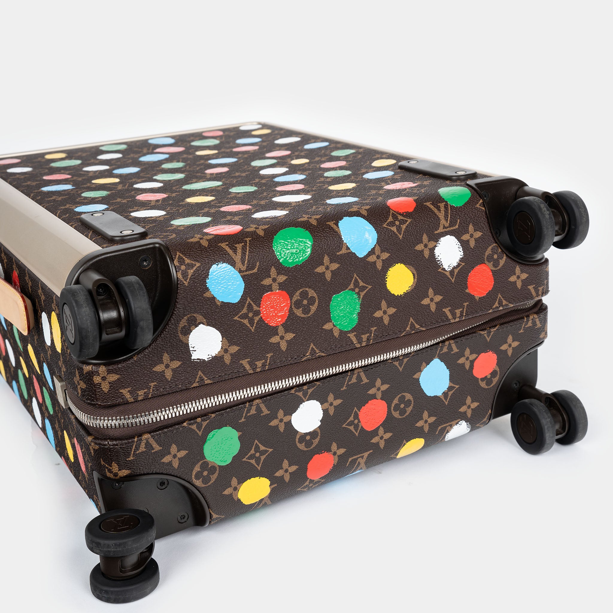Louis Vuitton Yayoi Kusama Painted Dots Horizon Suitcase (55cm) Dark brown