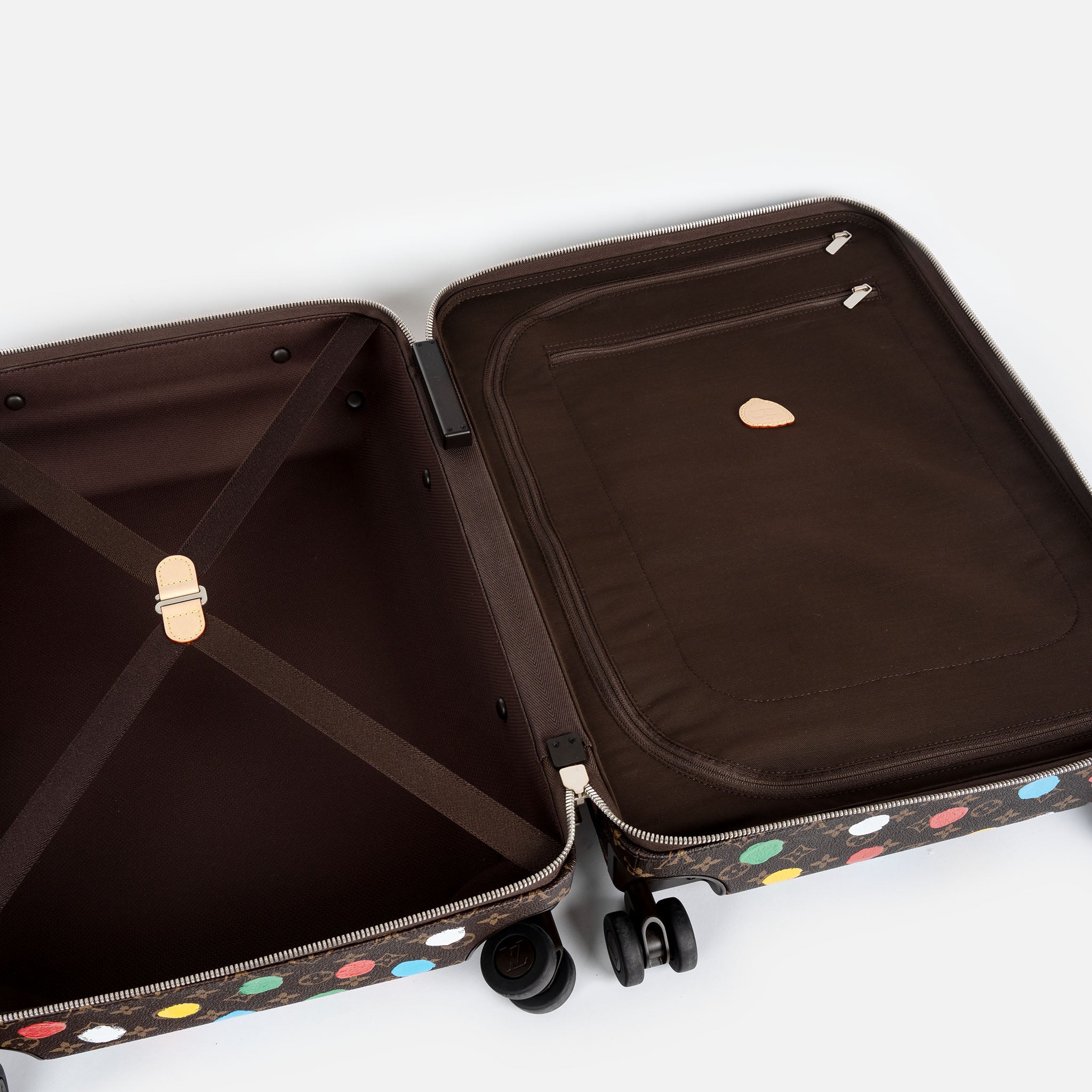 Louis Vuitton Yayoi Kusama Painted Dots Horizon Suitcase (55cm) Dark brown