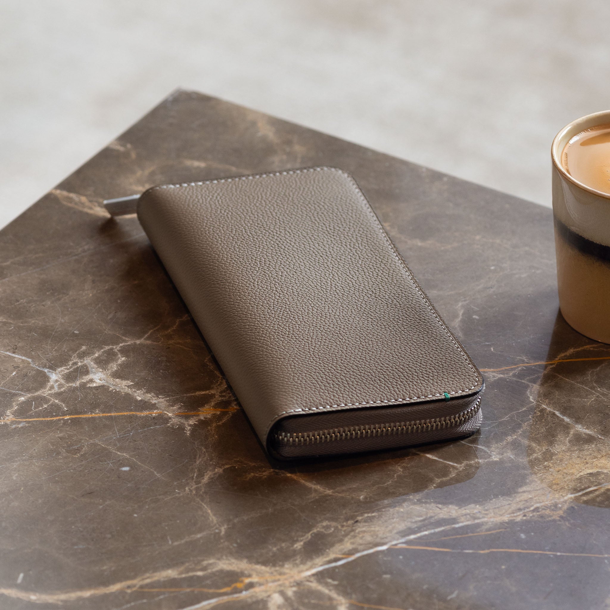 Rolex Grey Colour Leather Wallet