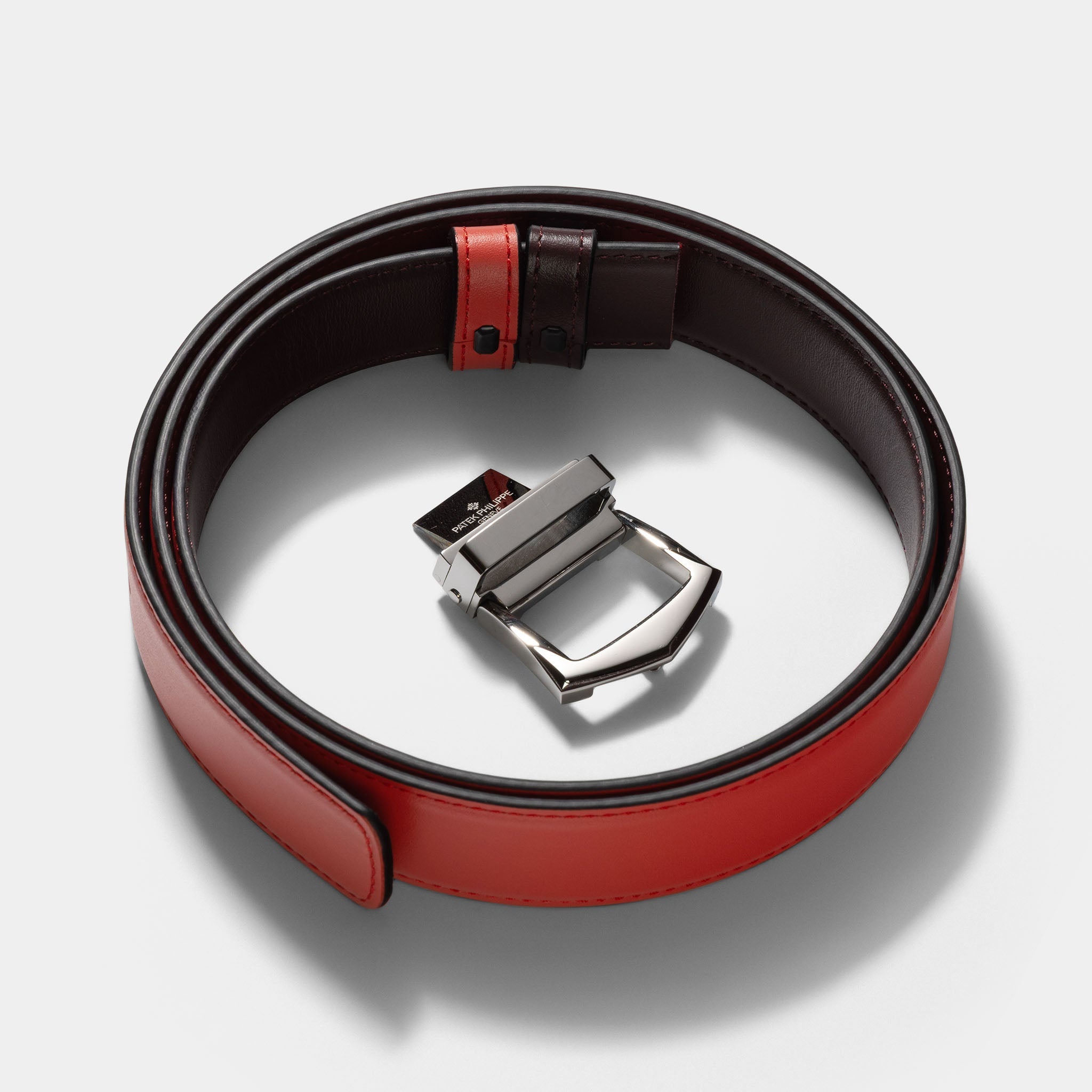 Patek Philippe ladies reversible leather belt