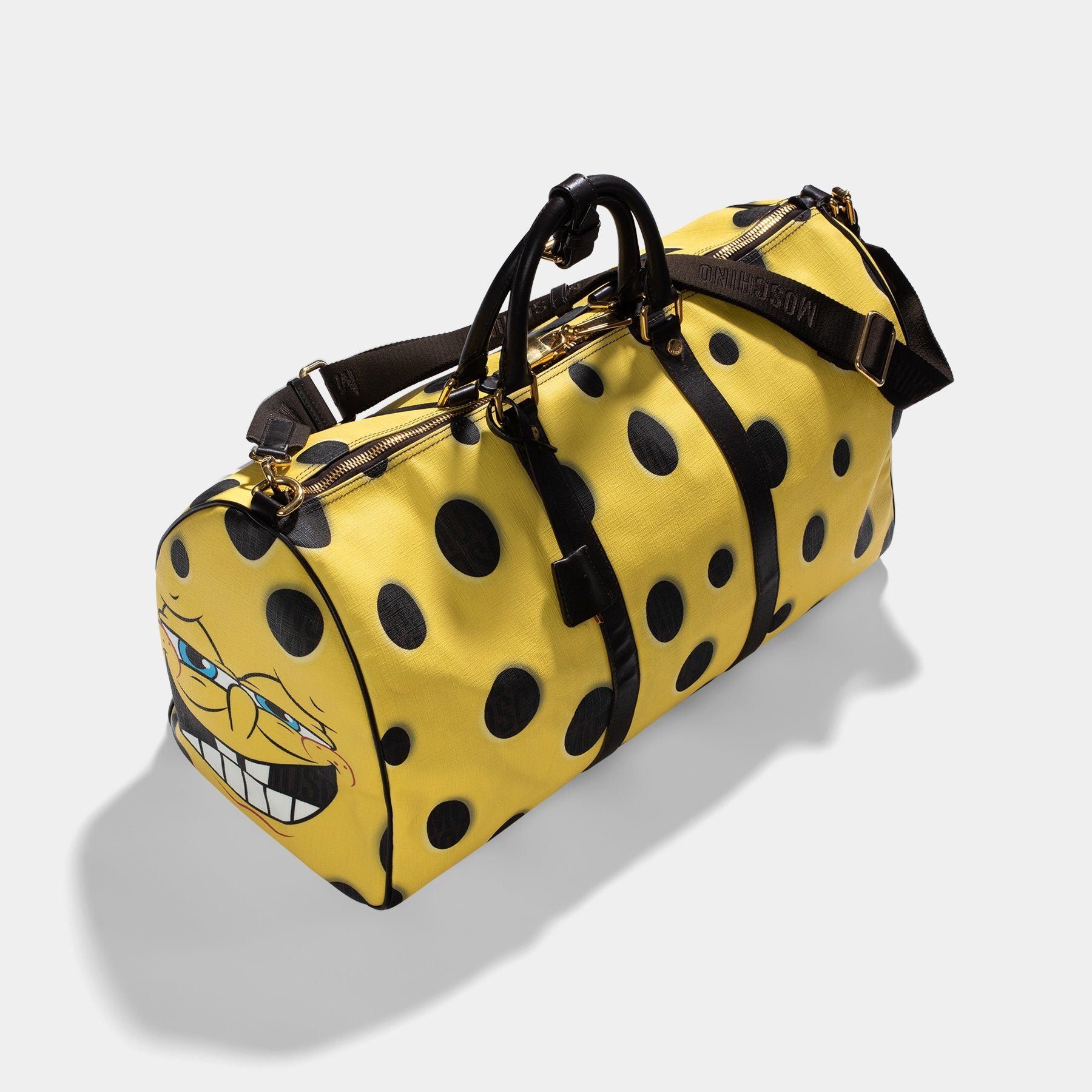 Moschino by Jeremy Scott Spongebob Weekender Bag Moschino by Jeremy Scott Spongebob Weekender Bag