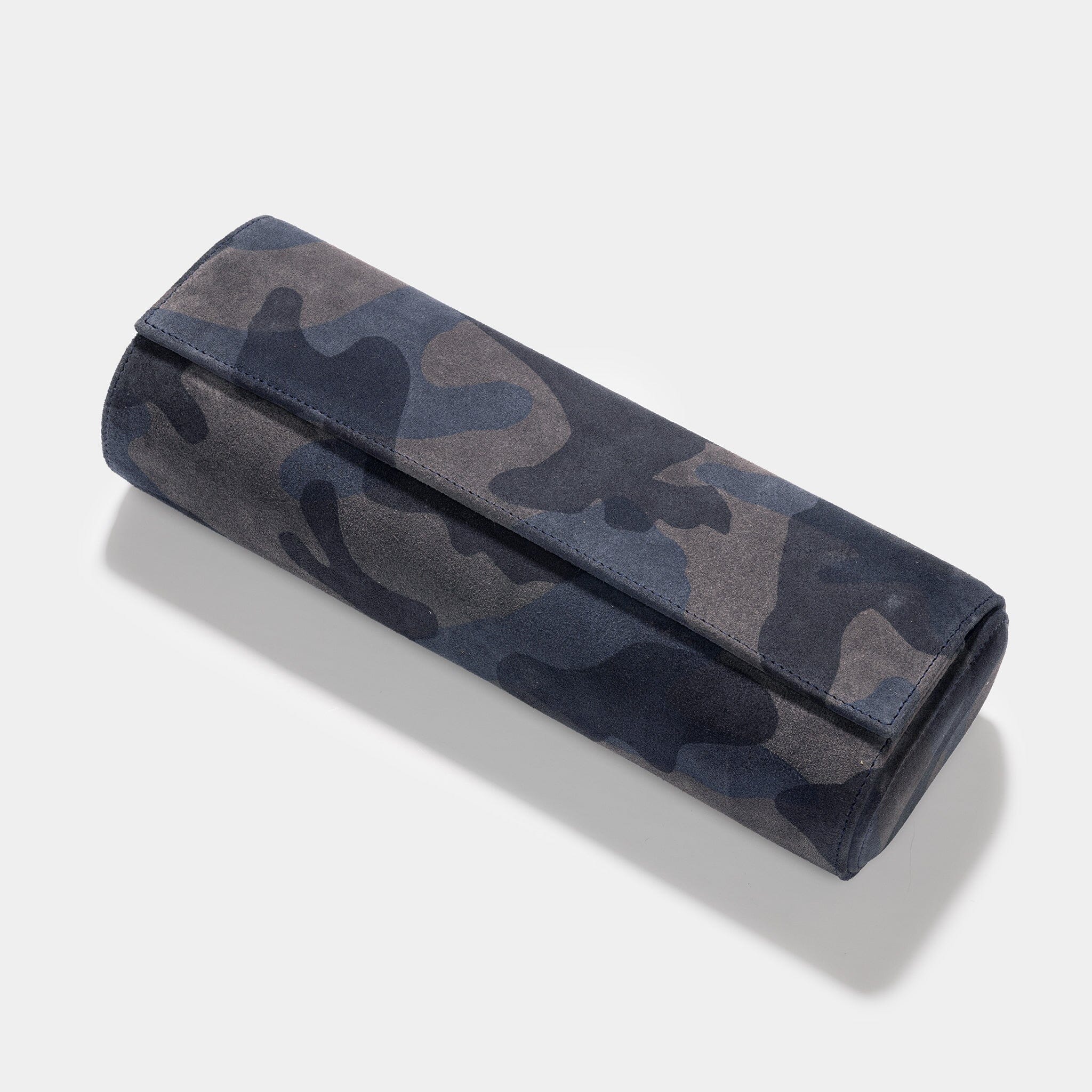 Oval 4 Watch Blue Camo Leather Watch Box