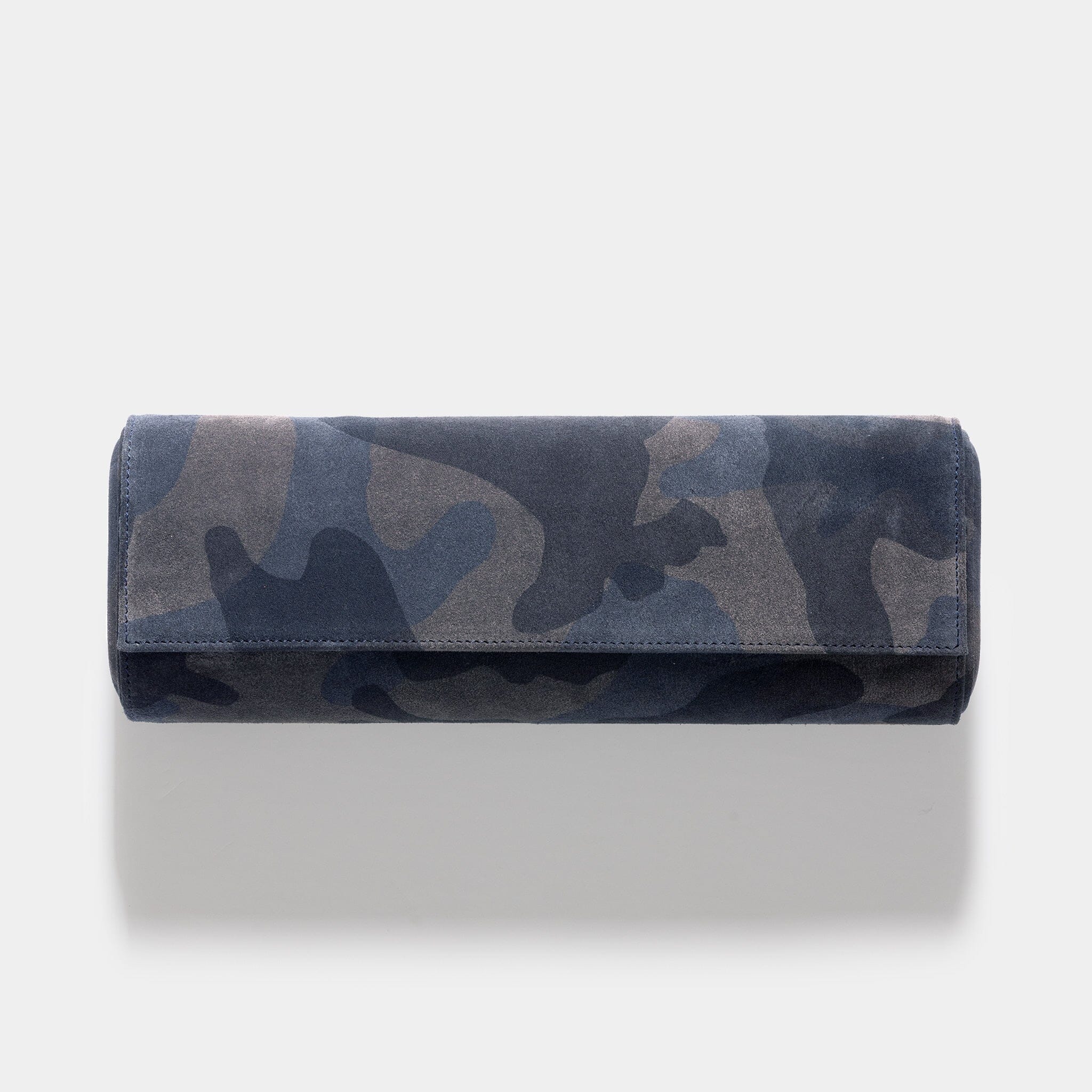 Oval 4 Watch Blue Camo Leather Watch Box