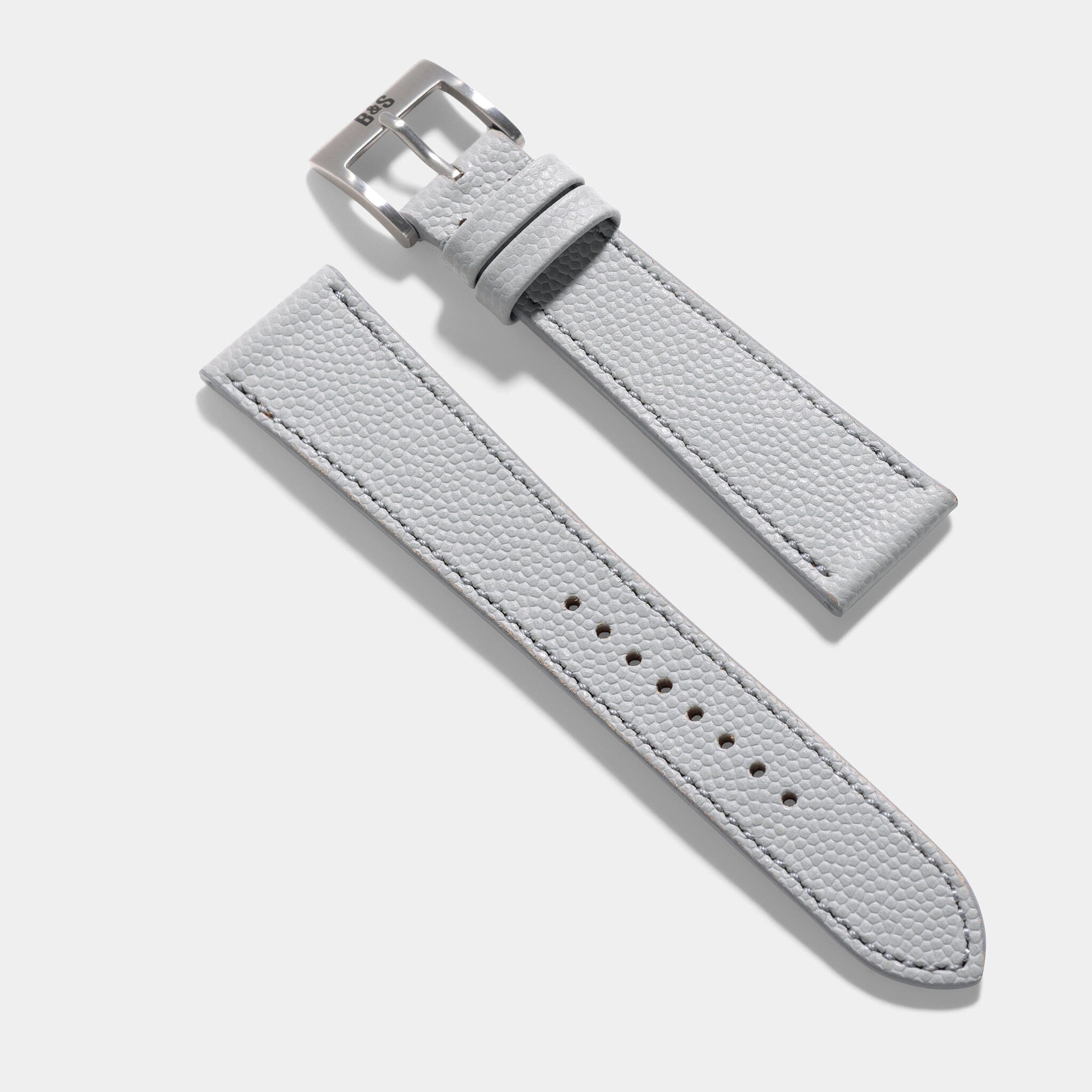 Light grey clearance leather watch strap