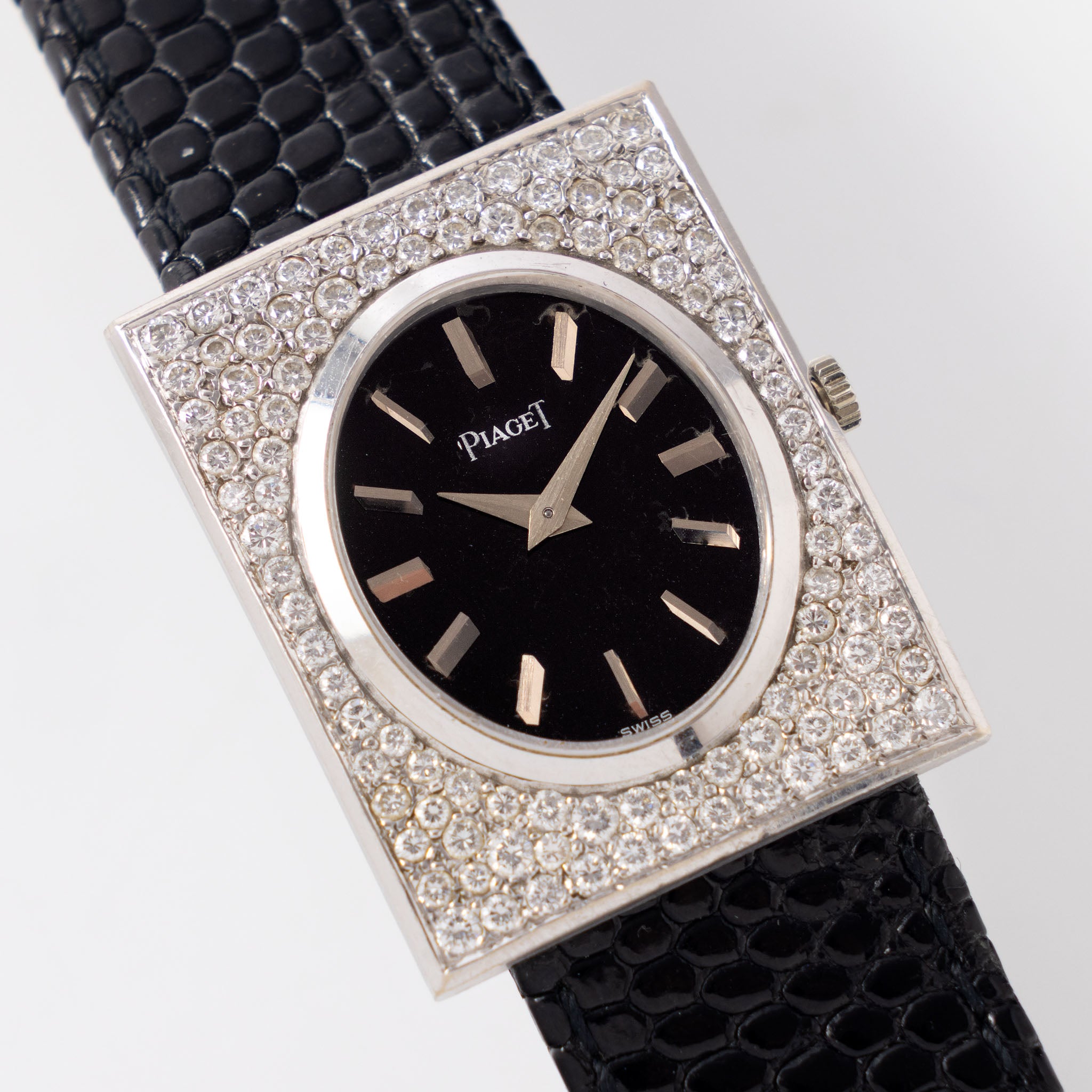 Piaget Dresswatch Diamond White Gold Pave Case ref. 918