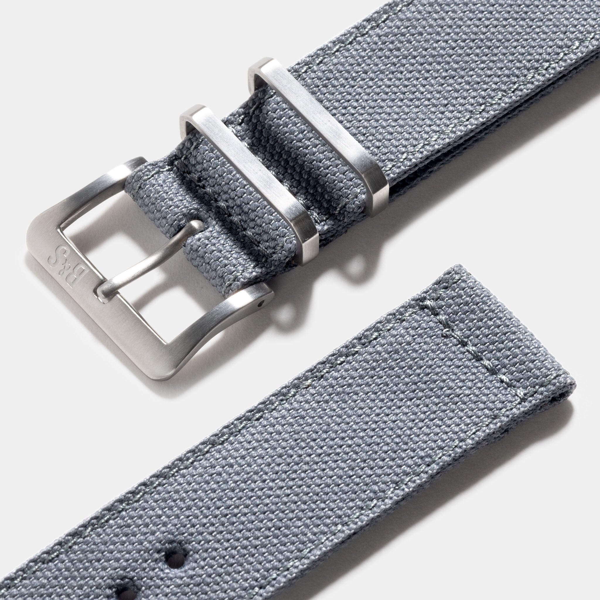 Safari Grey Canvas Watch Strap