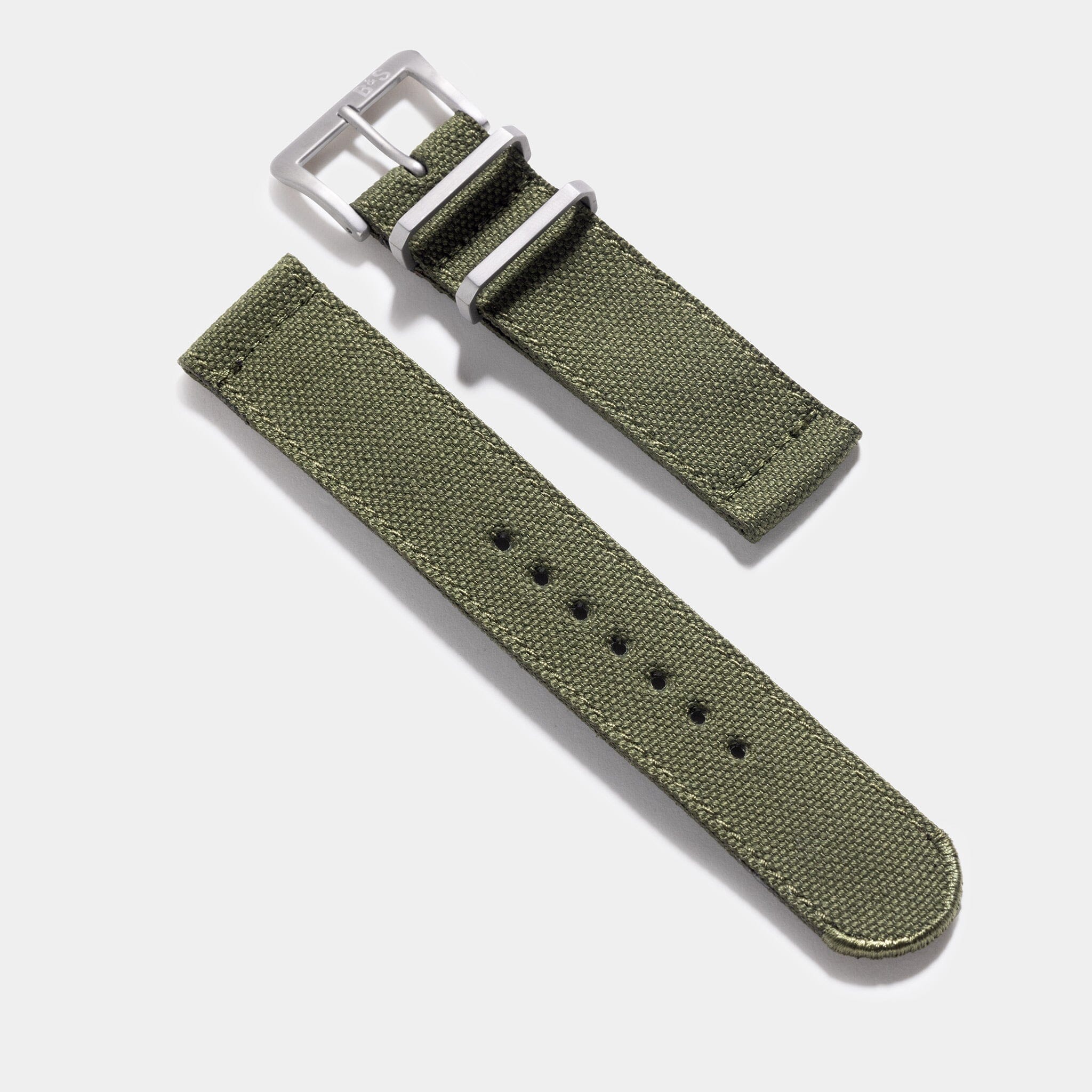Strap for IWC Flieger Chronograph - Olive Canvas (20mm)