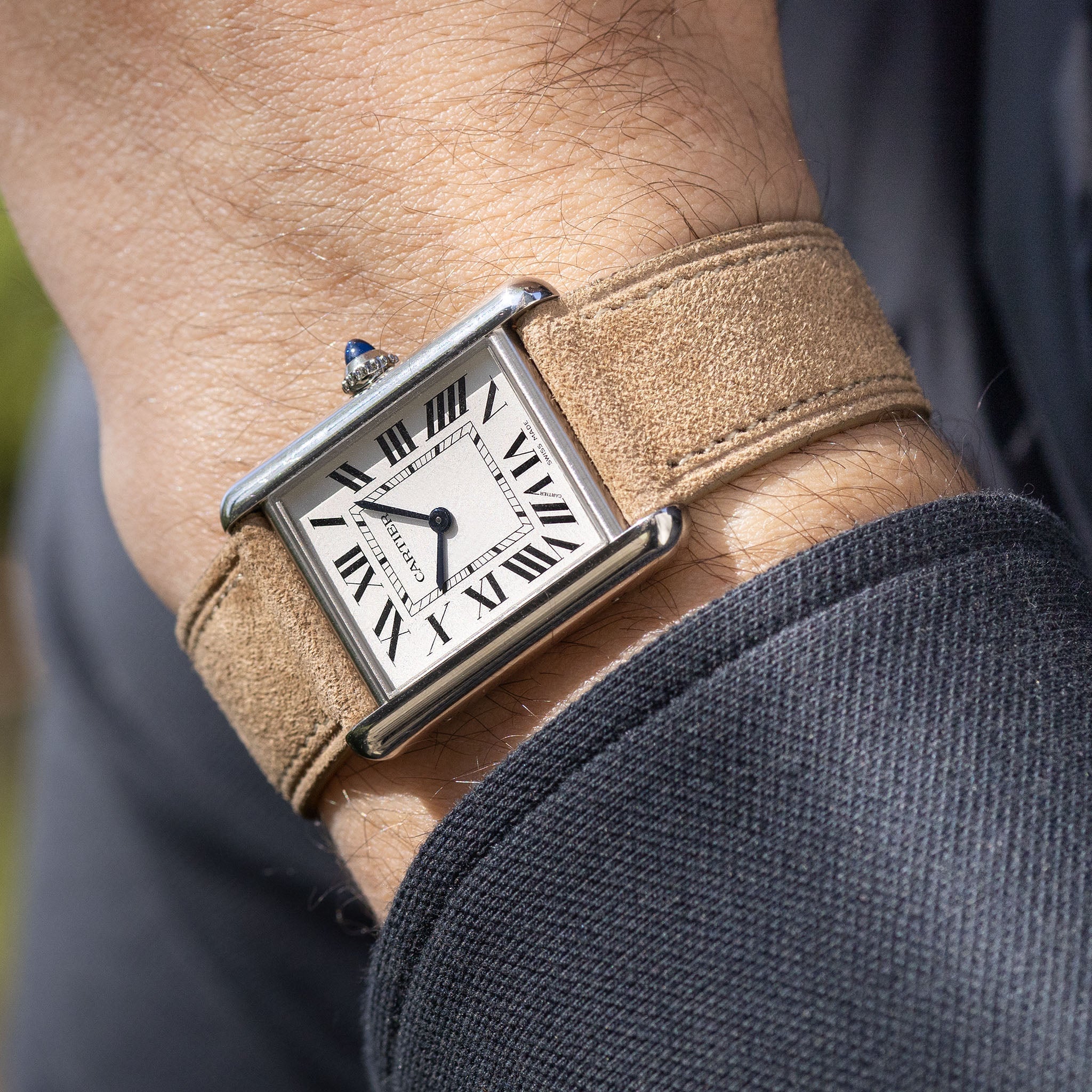 Dune Brown Suede Watch Strap – Classic Dress