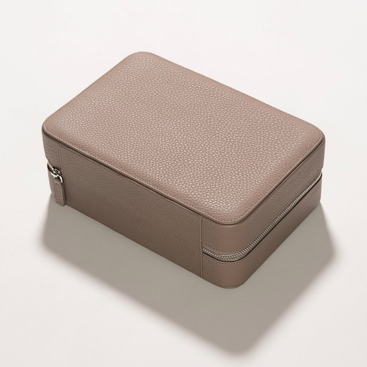 Taupe Luxury Leather Watch Box by JPM