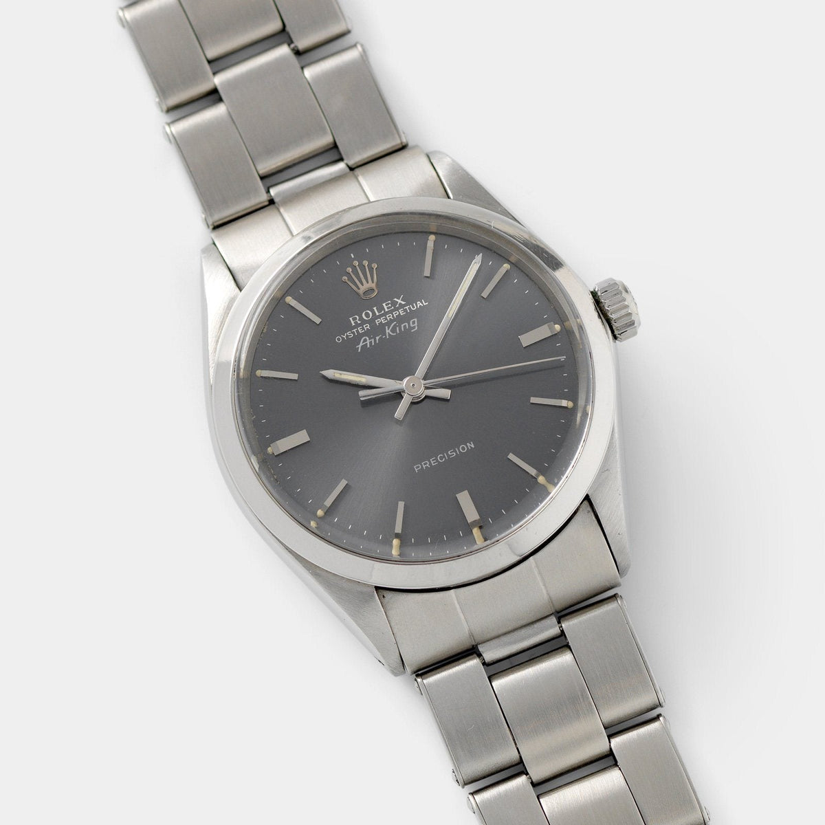 Rolex Oyster Perpetual Air King Gray Dial Watch 1968 Rolex Air King Oyster Perpetual Precision Swiss Made  main image 2