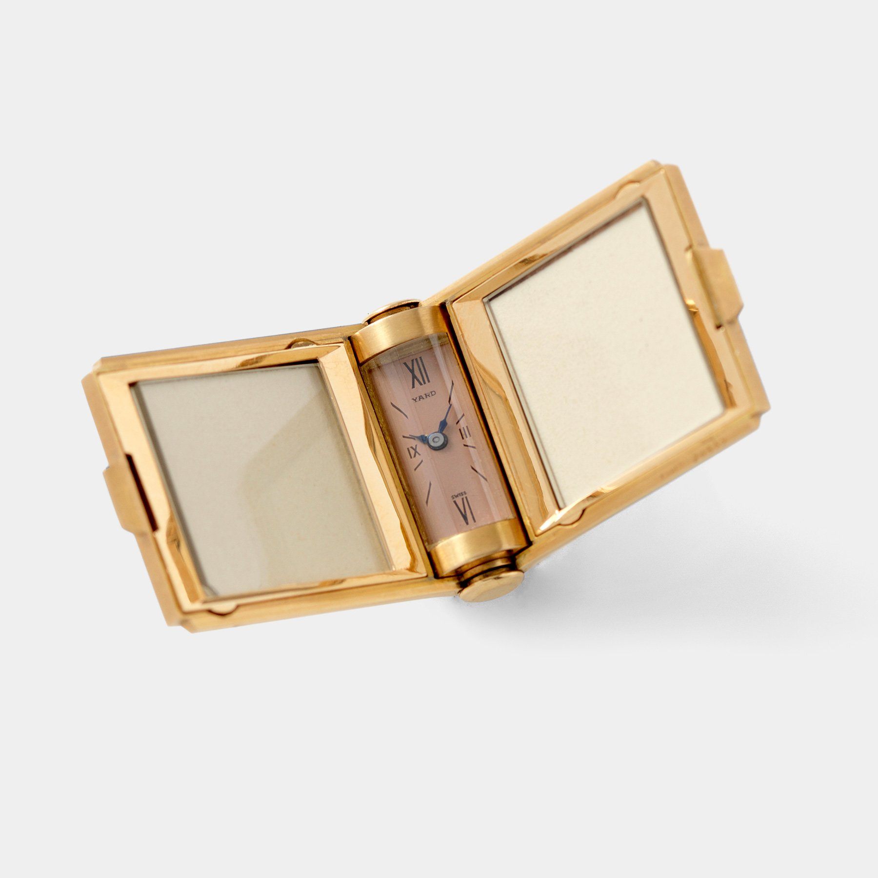 Yard 18kt Rose Gold Folding Pocket Watch