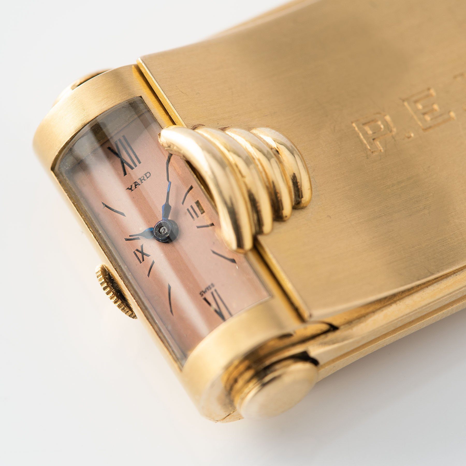 Yard 18kt Rose Gold Folding Pocket Watch
