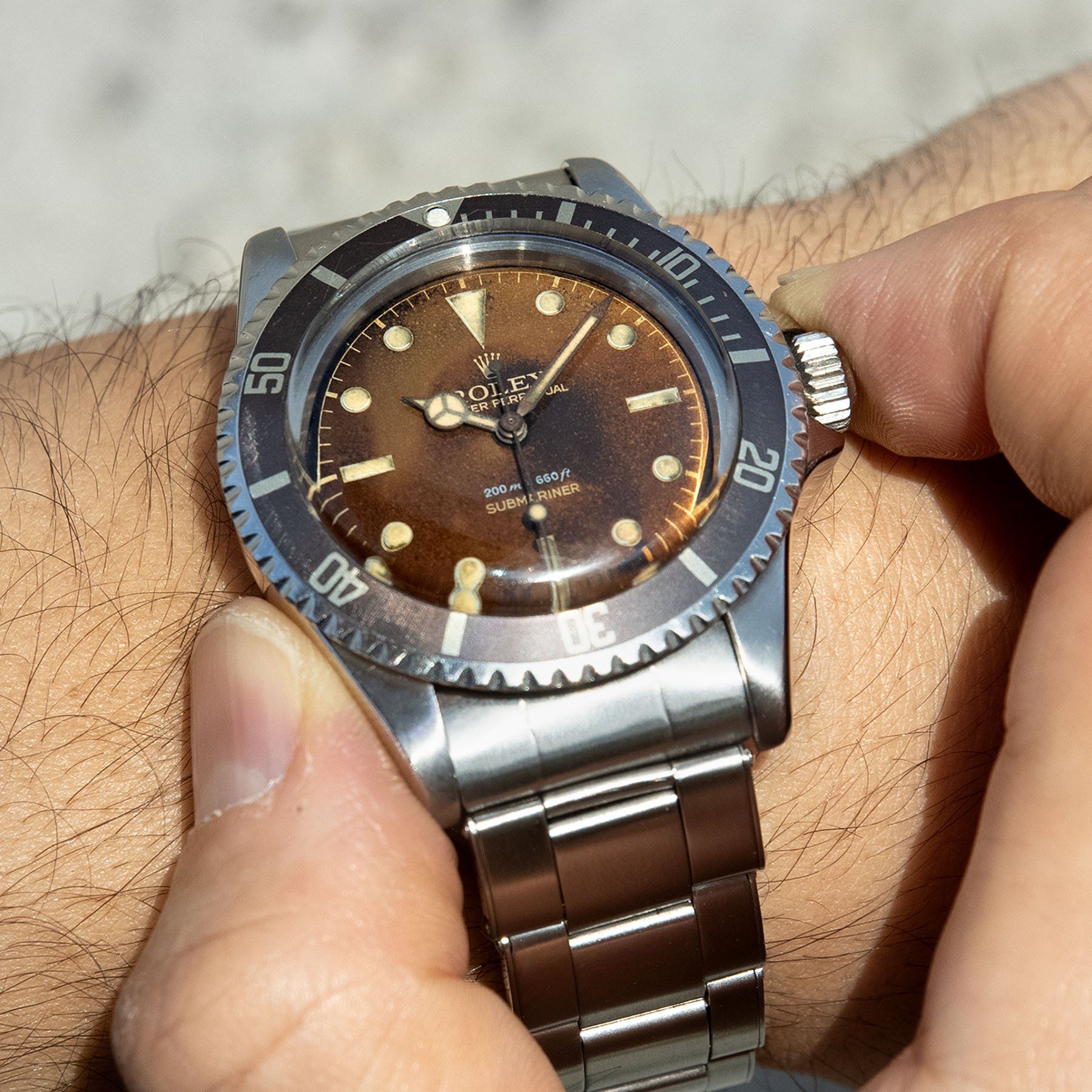 Rolex Submariner 5512 Gilt Tropical Dial1