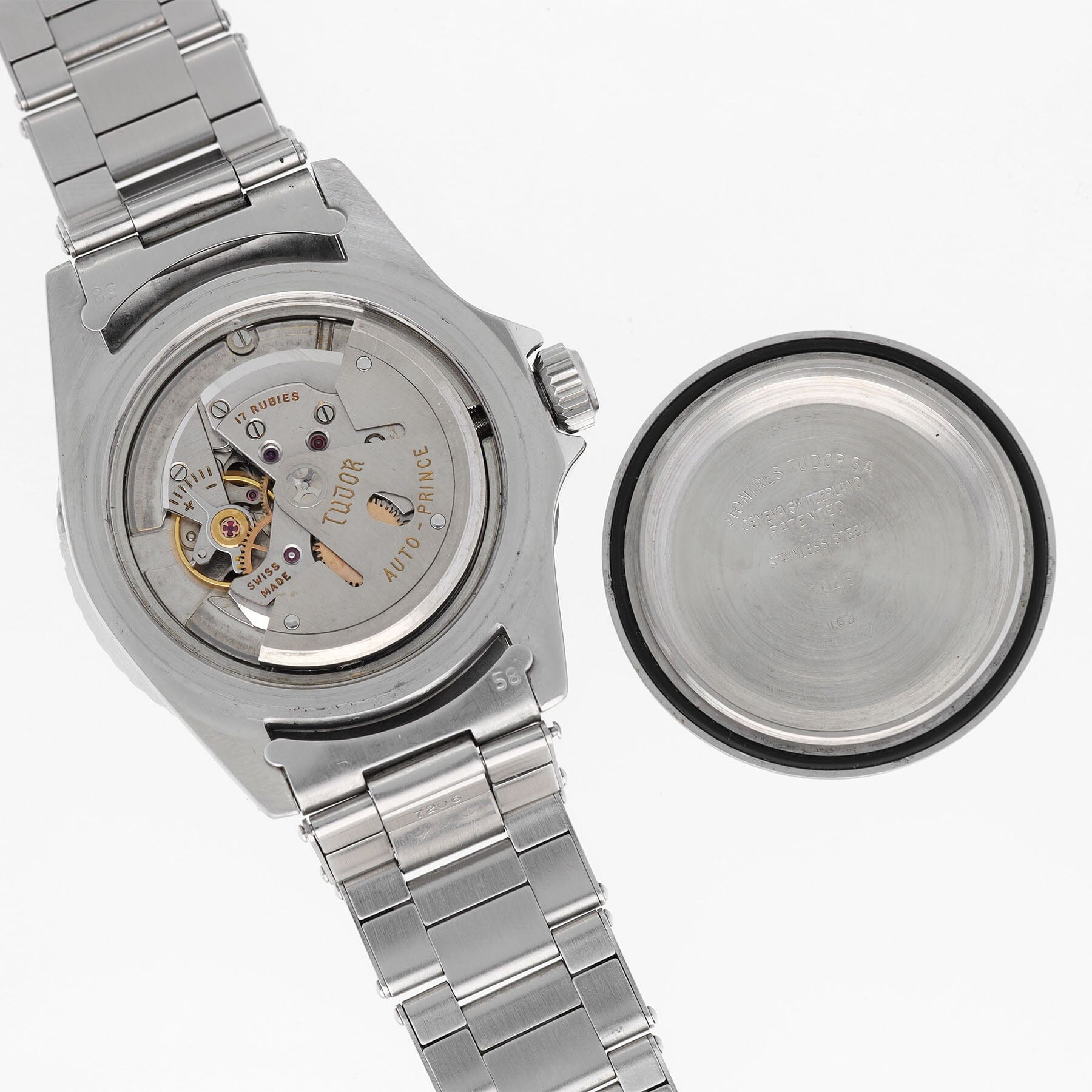 Tudor Submariner ref 7928 exclamation mark Chaptering dial PCG case