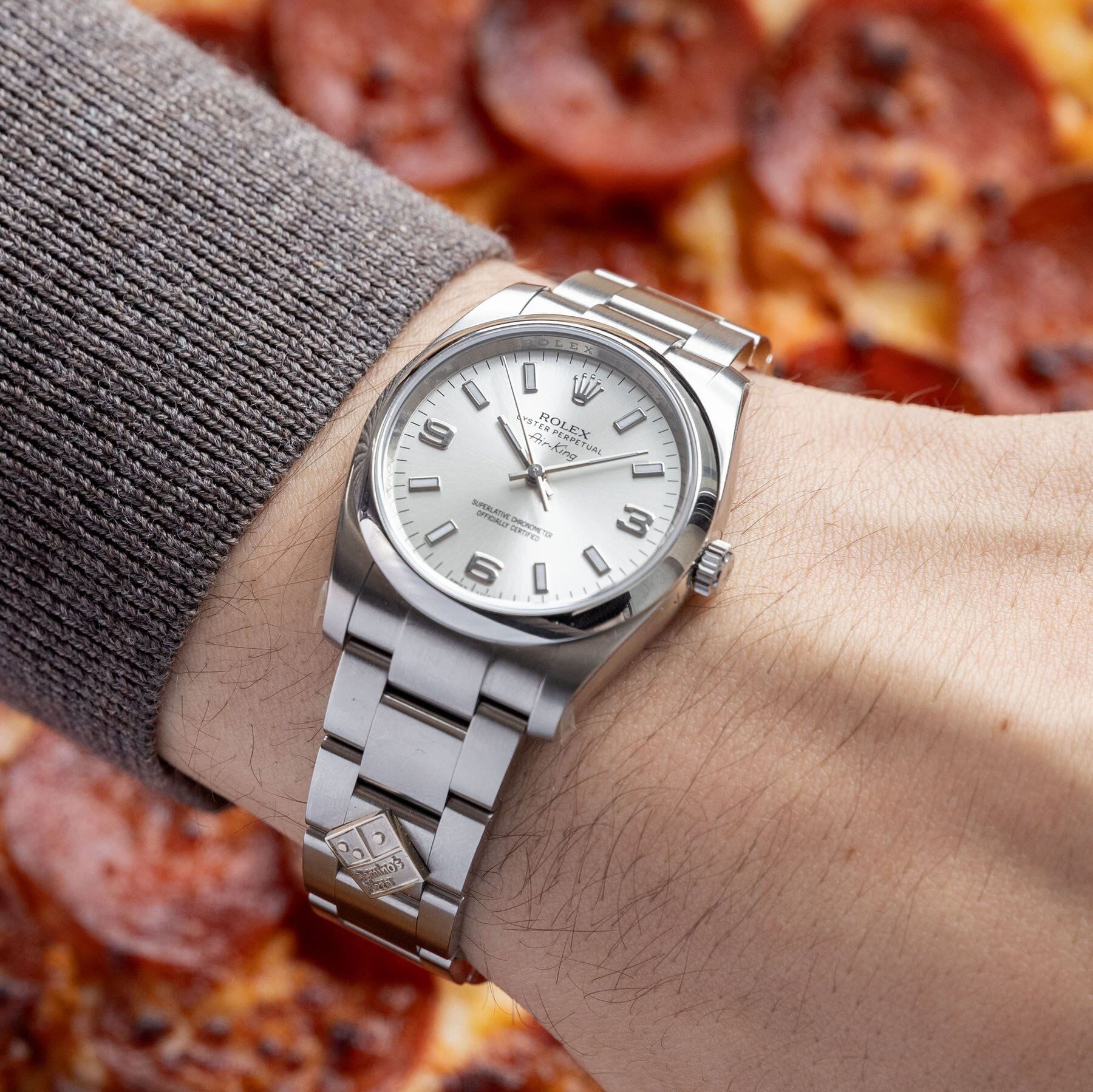 Rolex Air King Ref 114200 Domino's Pizza NOS1