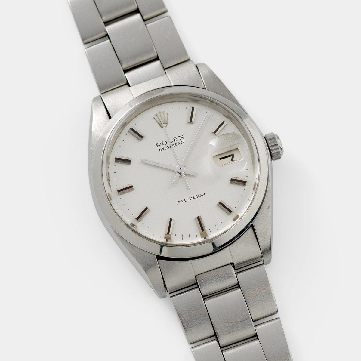 Rolex Oysterdate 6694 Silver Dial display picture 1