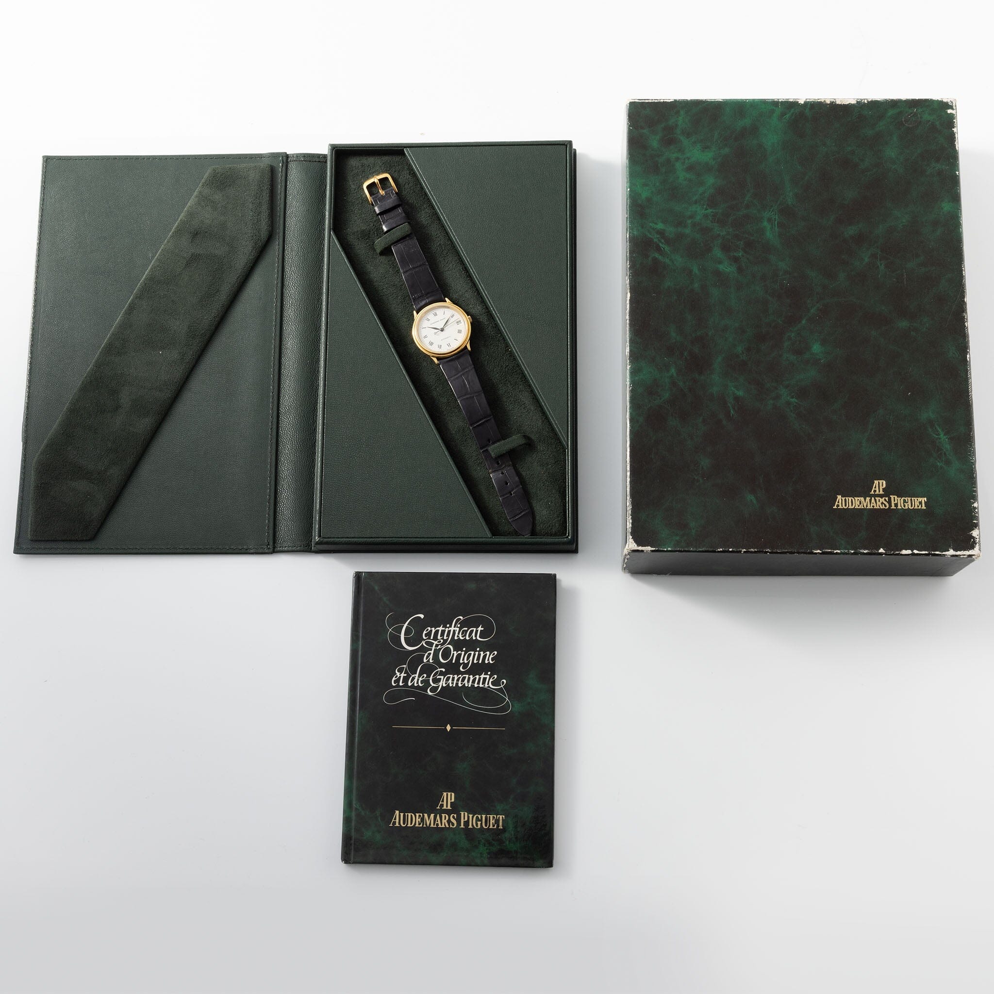 Audemars Piguet 18kt Gold Watch Box and Papers Ref BA 14406.002