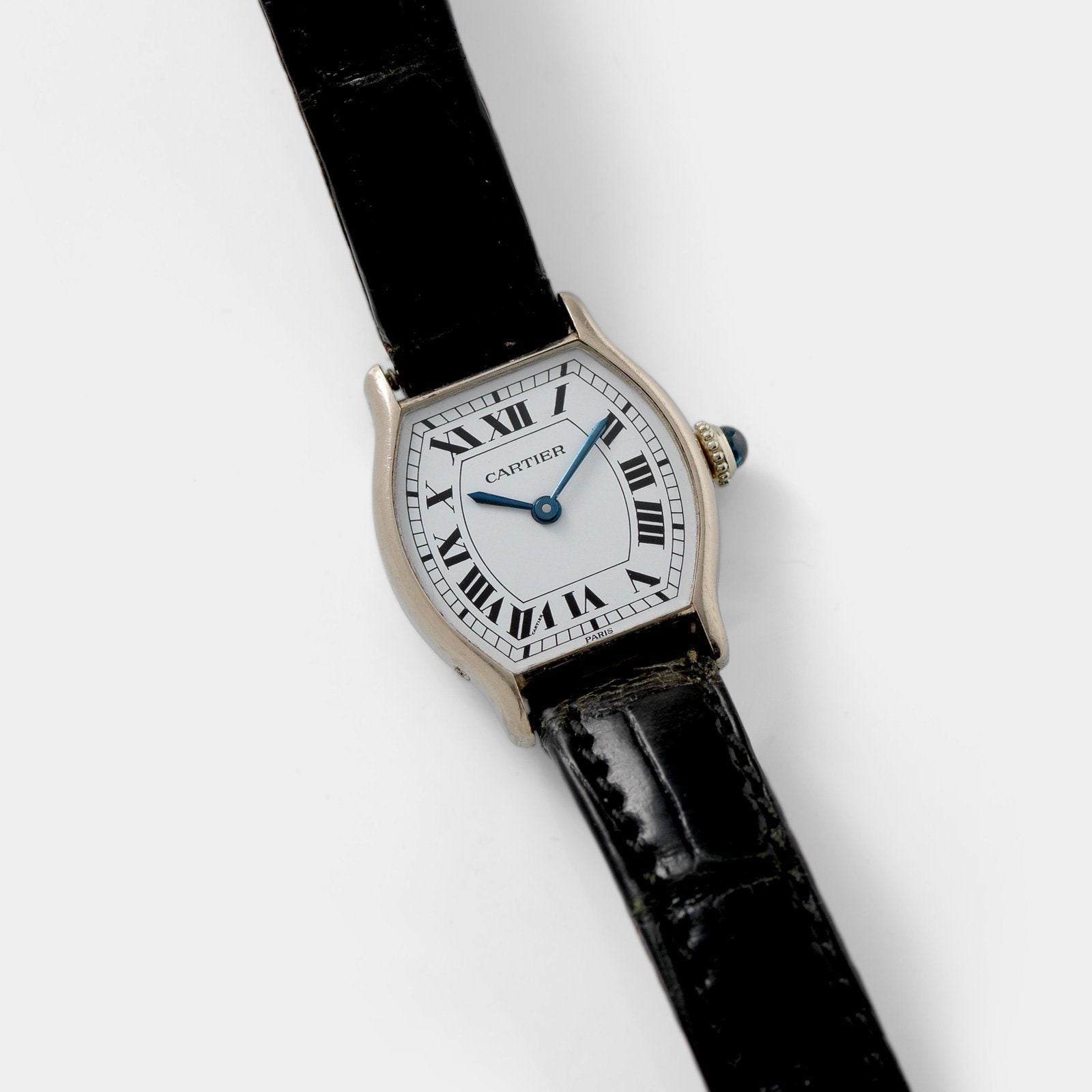 Cartier Tortue White Gold Ladies Watch - Main Image
