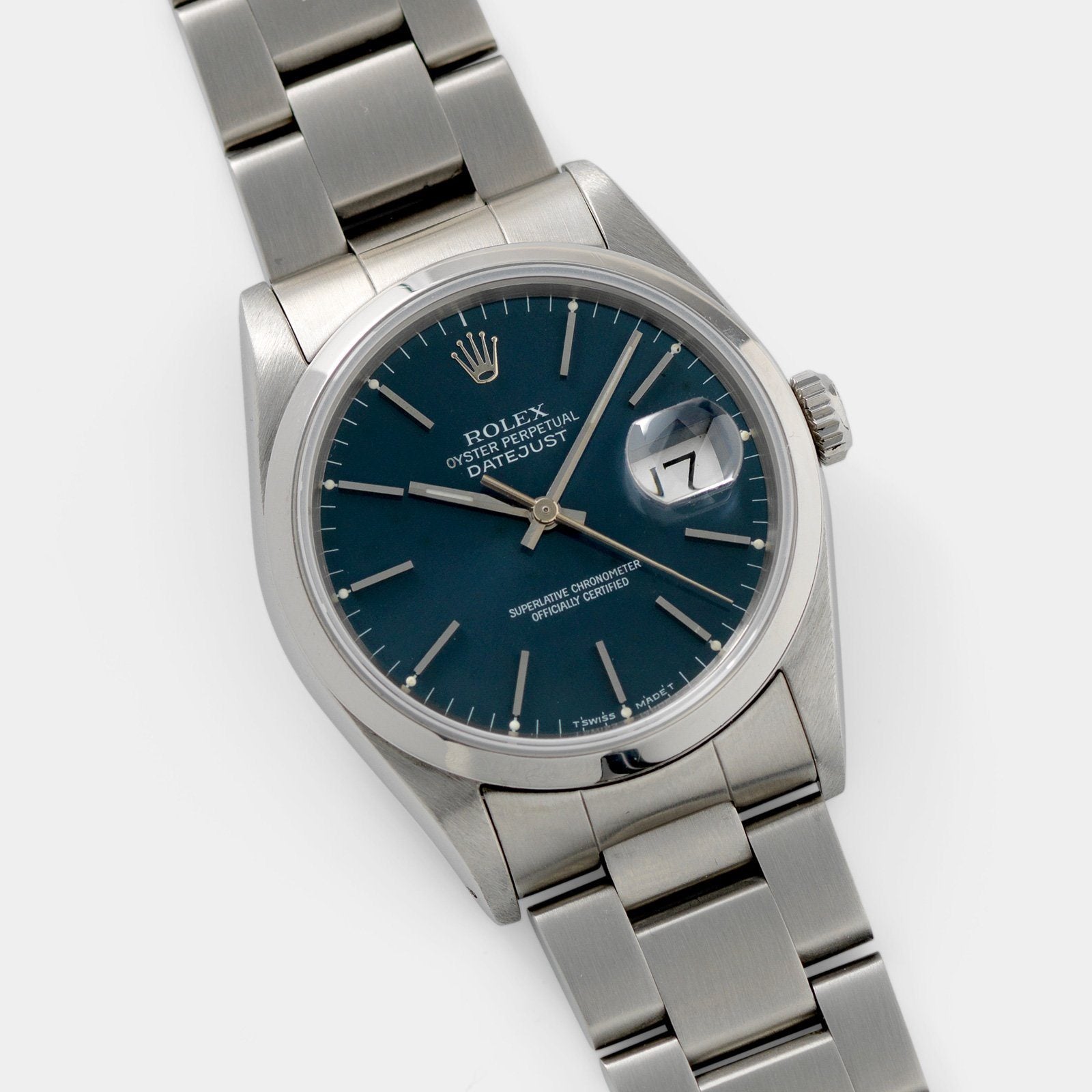 Rolex Datejust Blue Soleil Dial 16200 - Main Image