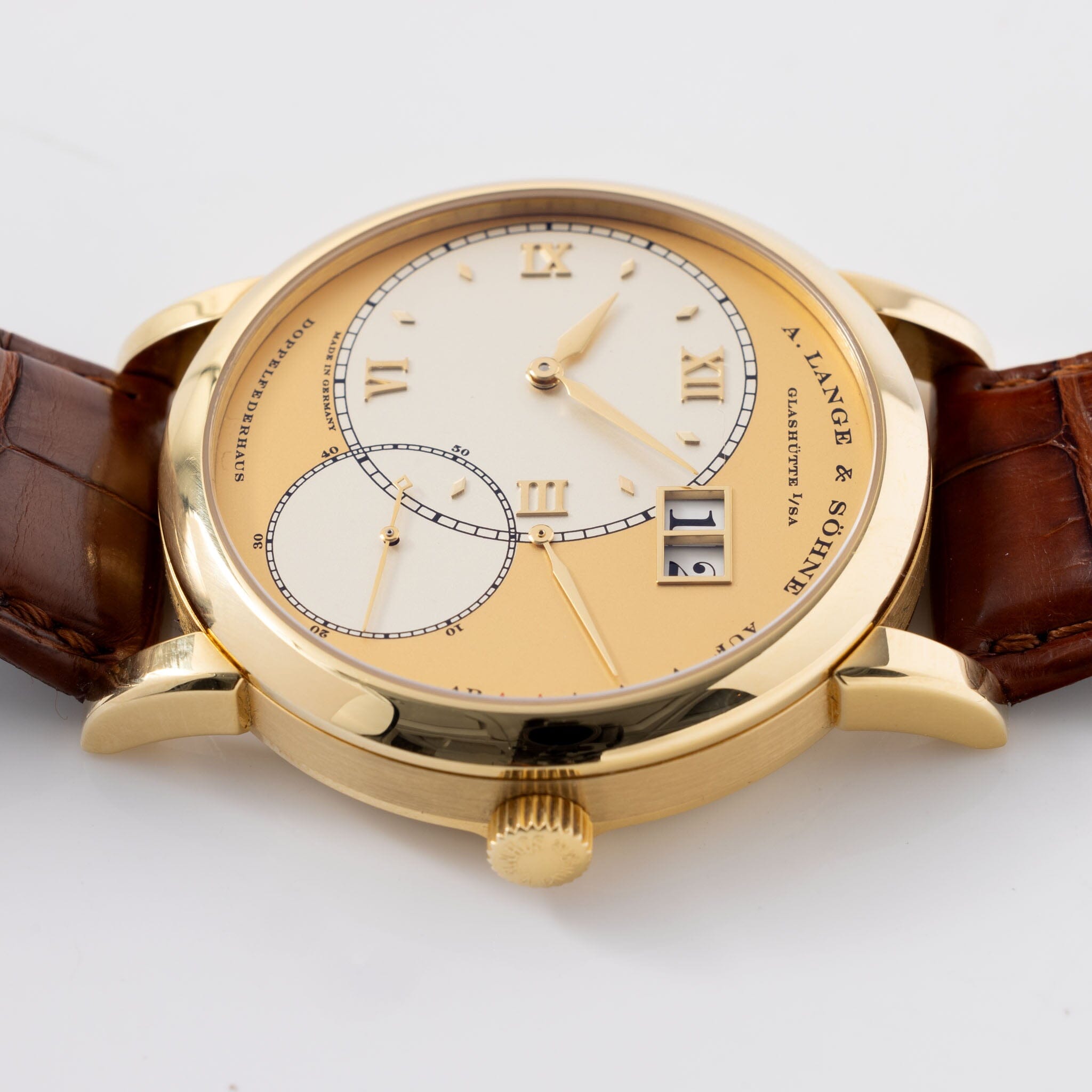 A. Lange &amp; Söhne Grand Lange 1 “ Grosse Lange” 18kt Yellow Gold Ref 115.021