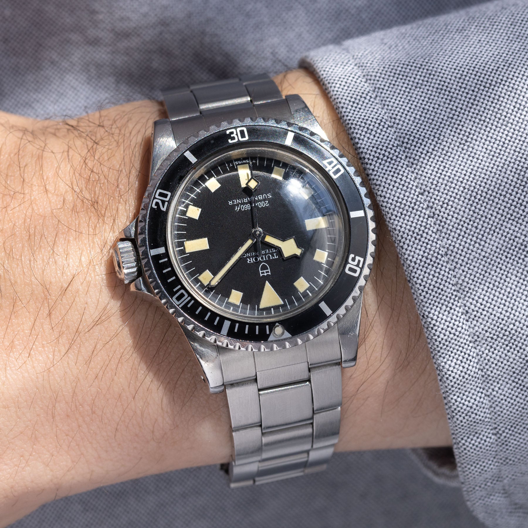 Tudor Submariner 94010 No Date Black Snowflake