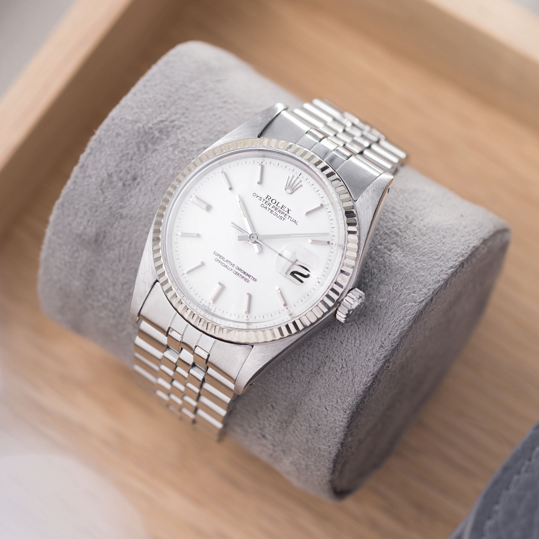 Rolex Datejust 1601 Cool Matte White Dial - Main Image